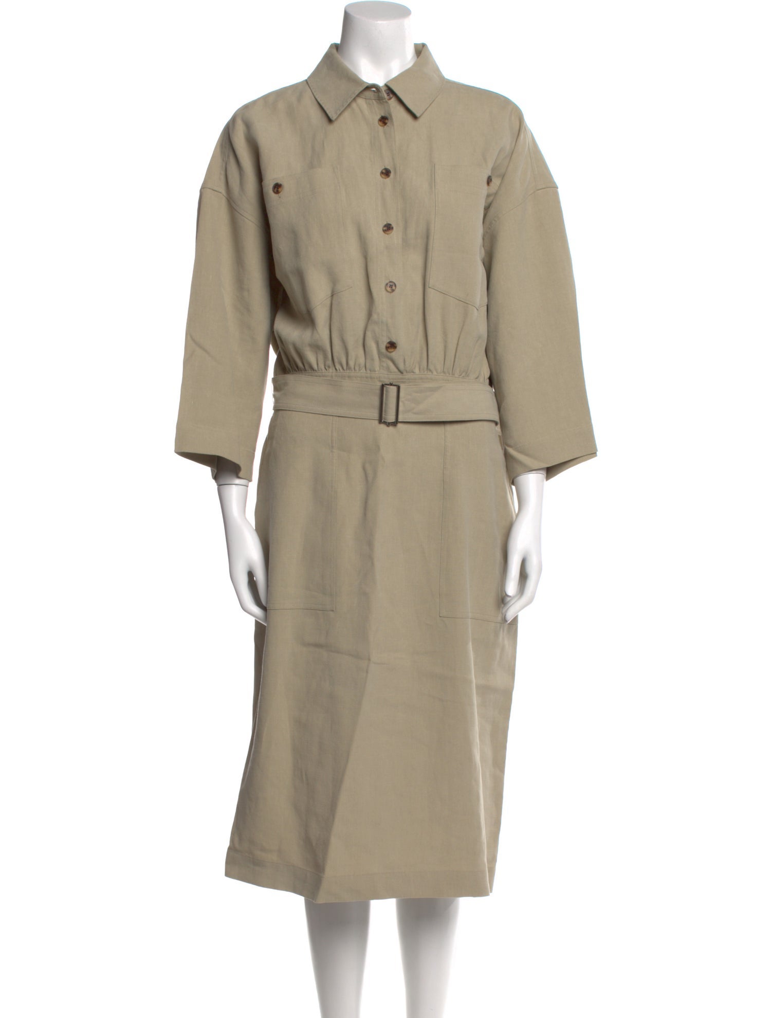 Lafayette 148 Linen Midi Length Dress