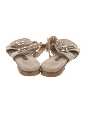 Lafayette 148 Suede Slides