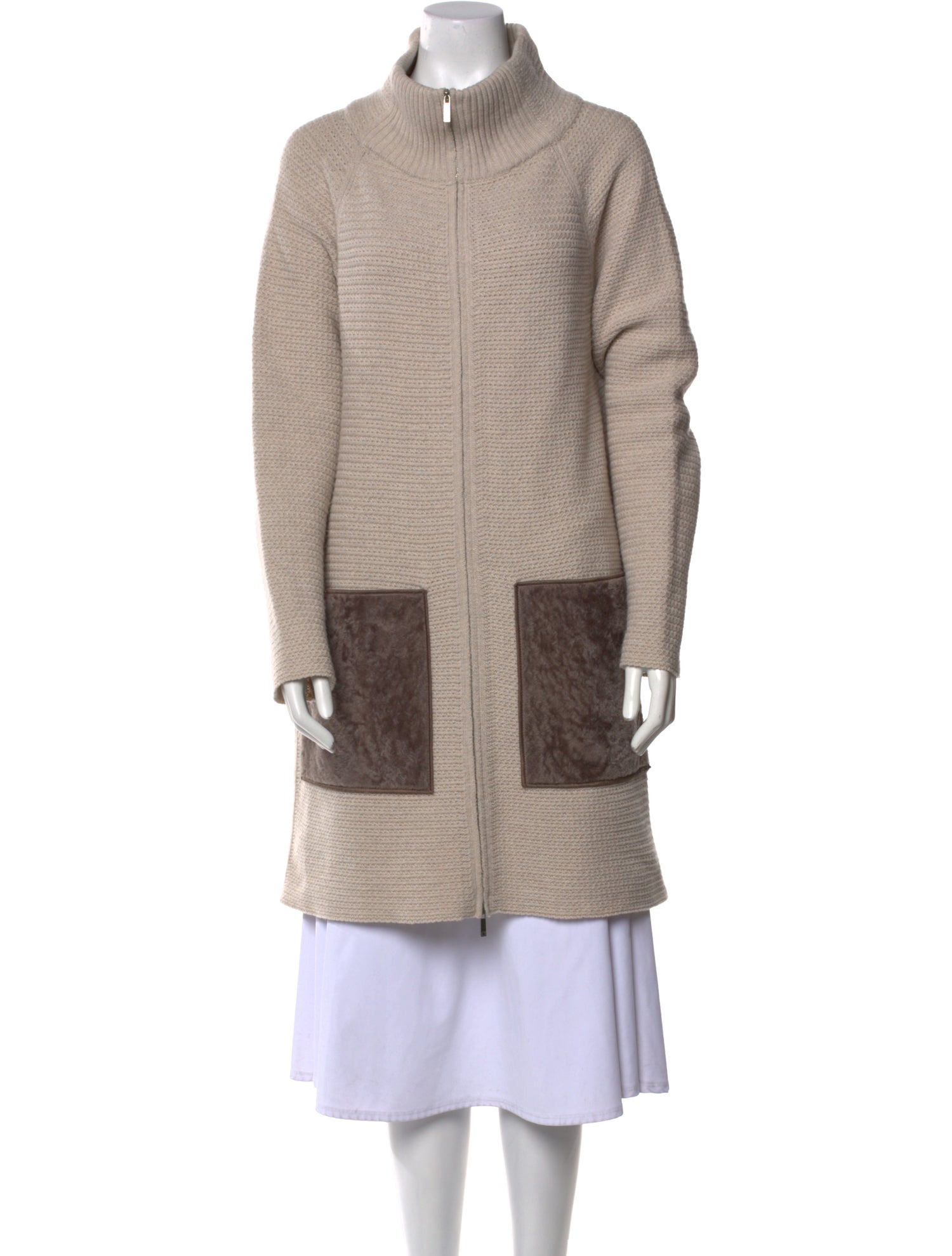 Lafayette 148 Wool Mock Neck Sweater