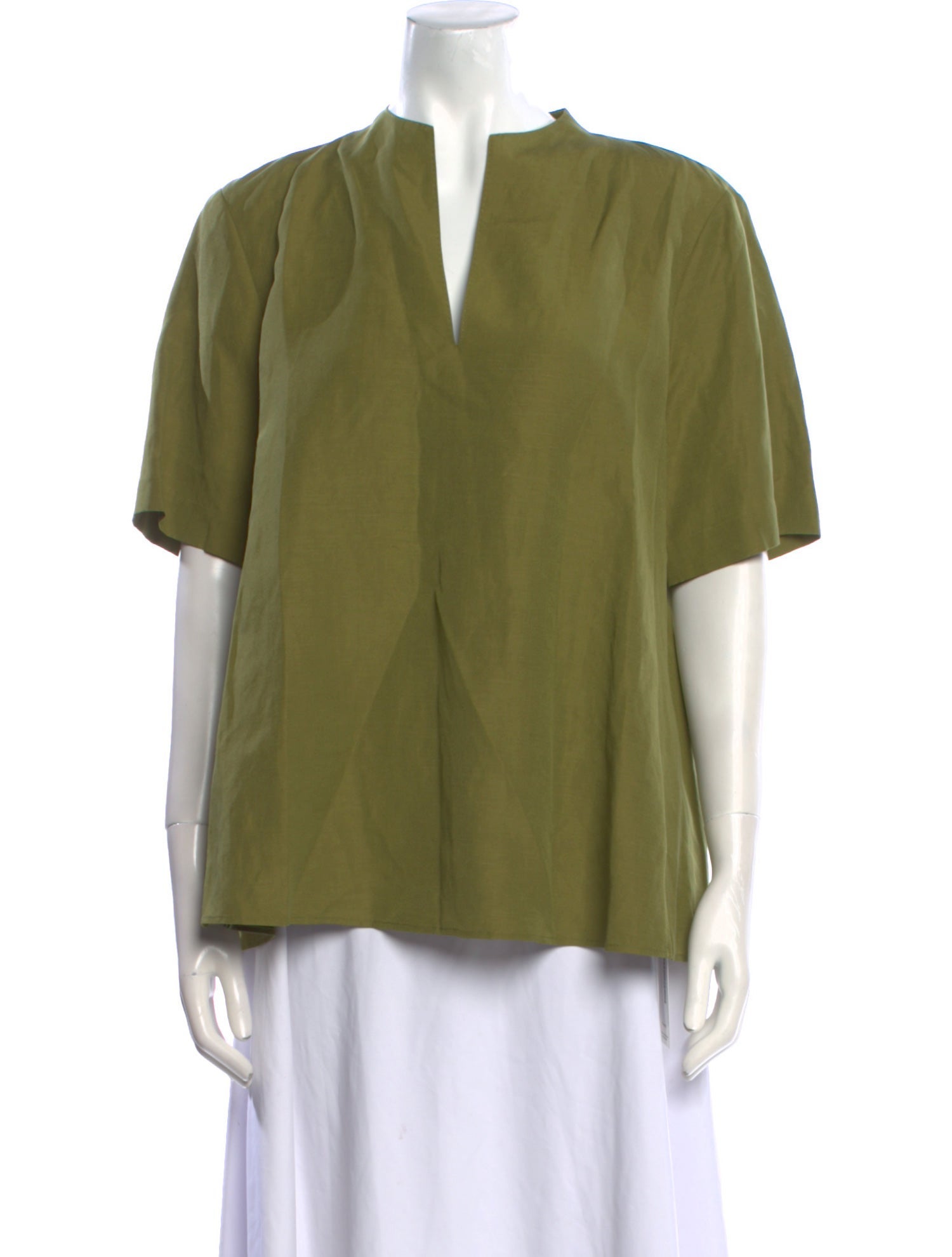 Lafayette 148 Silk V-Neck Blouse w/ Tags