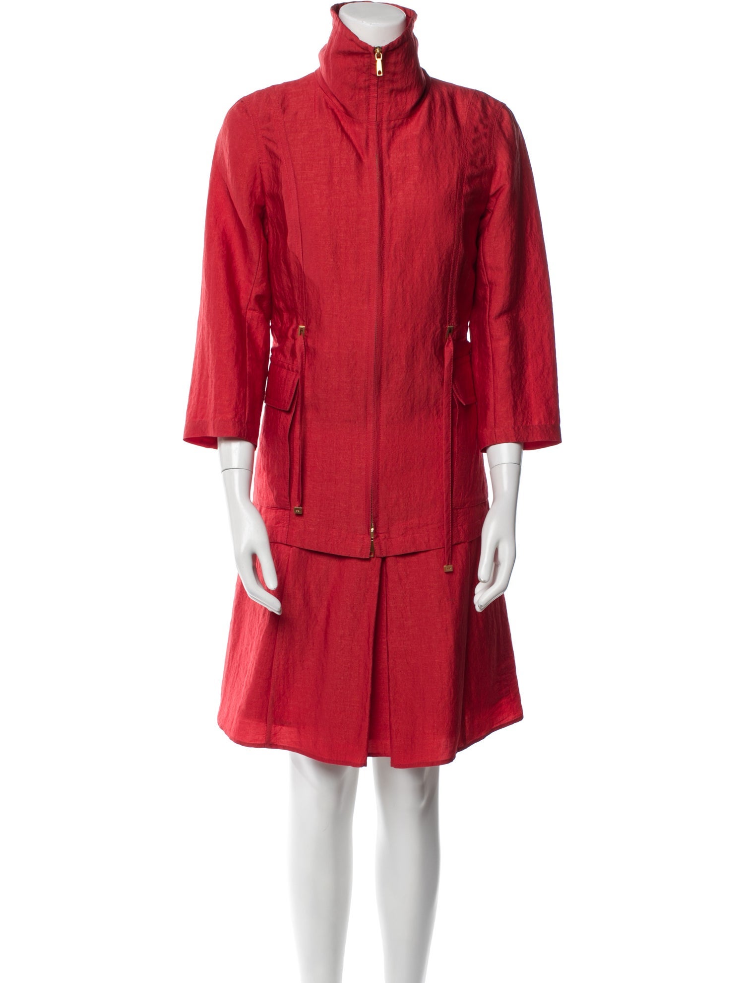 Lafayette 148 Pleated Accents Dress Set