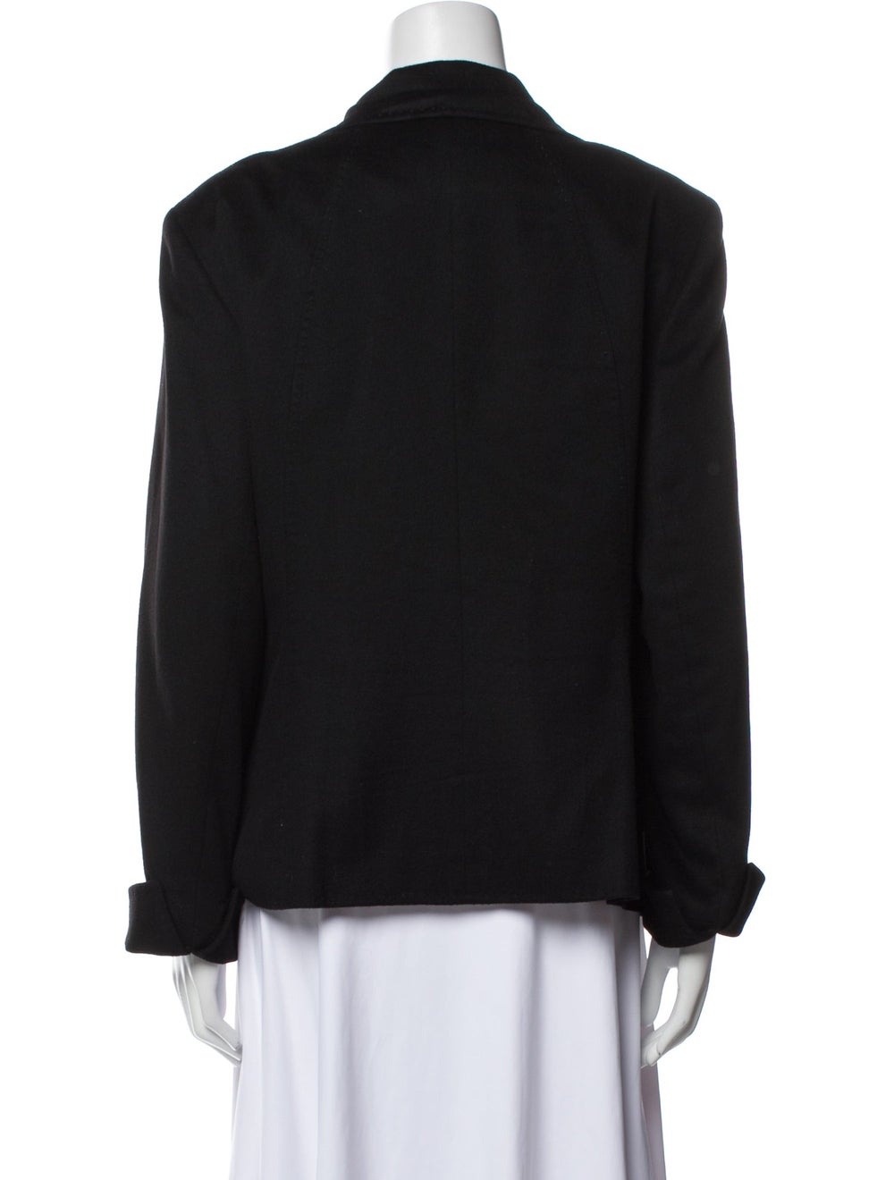 Lafayette 148 Cashmere Jacket Black Pointed Collar - image 3