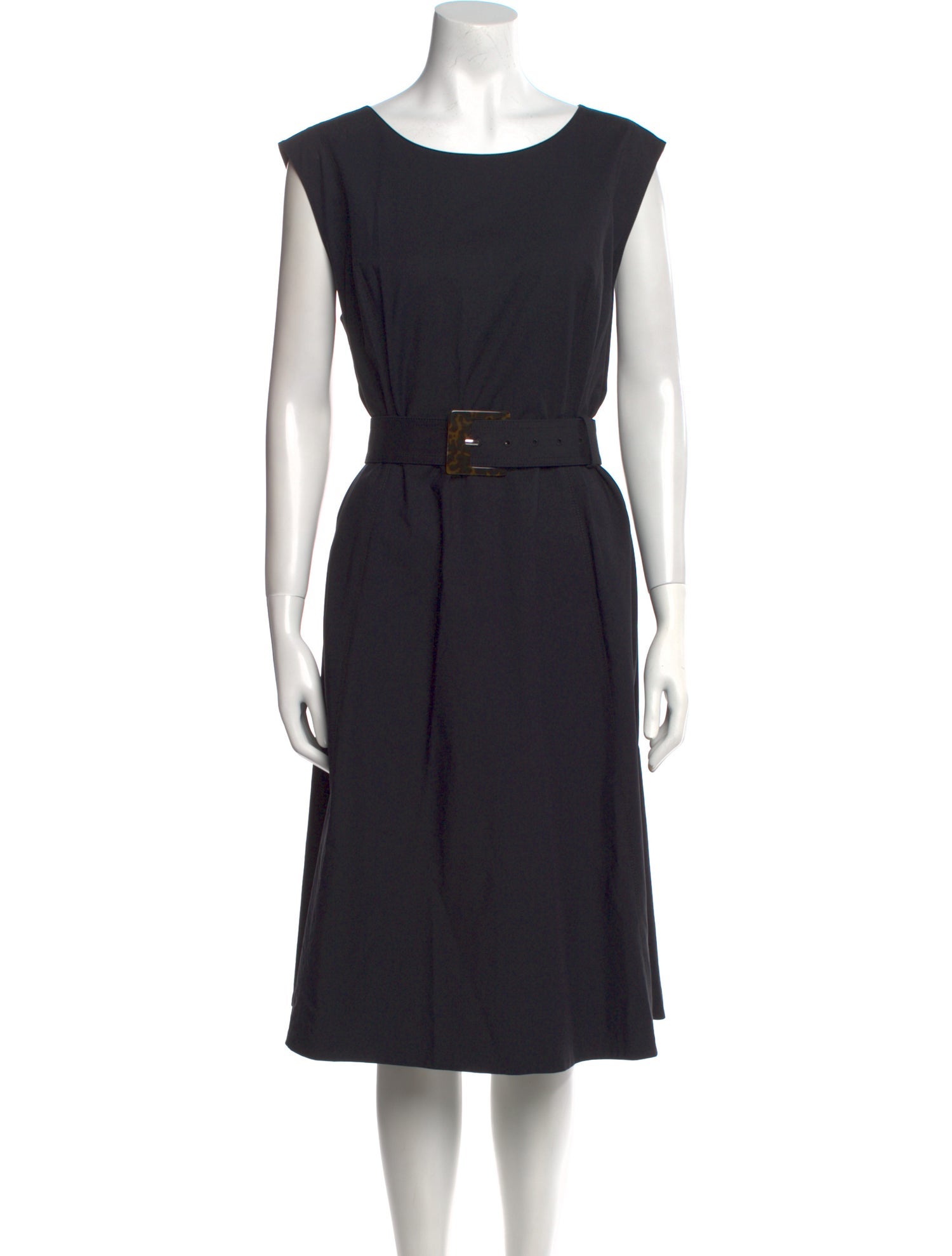 Lafayette 148 Bateau Neckline Midi Length Dress