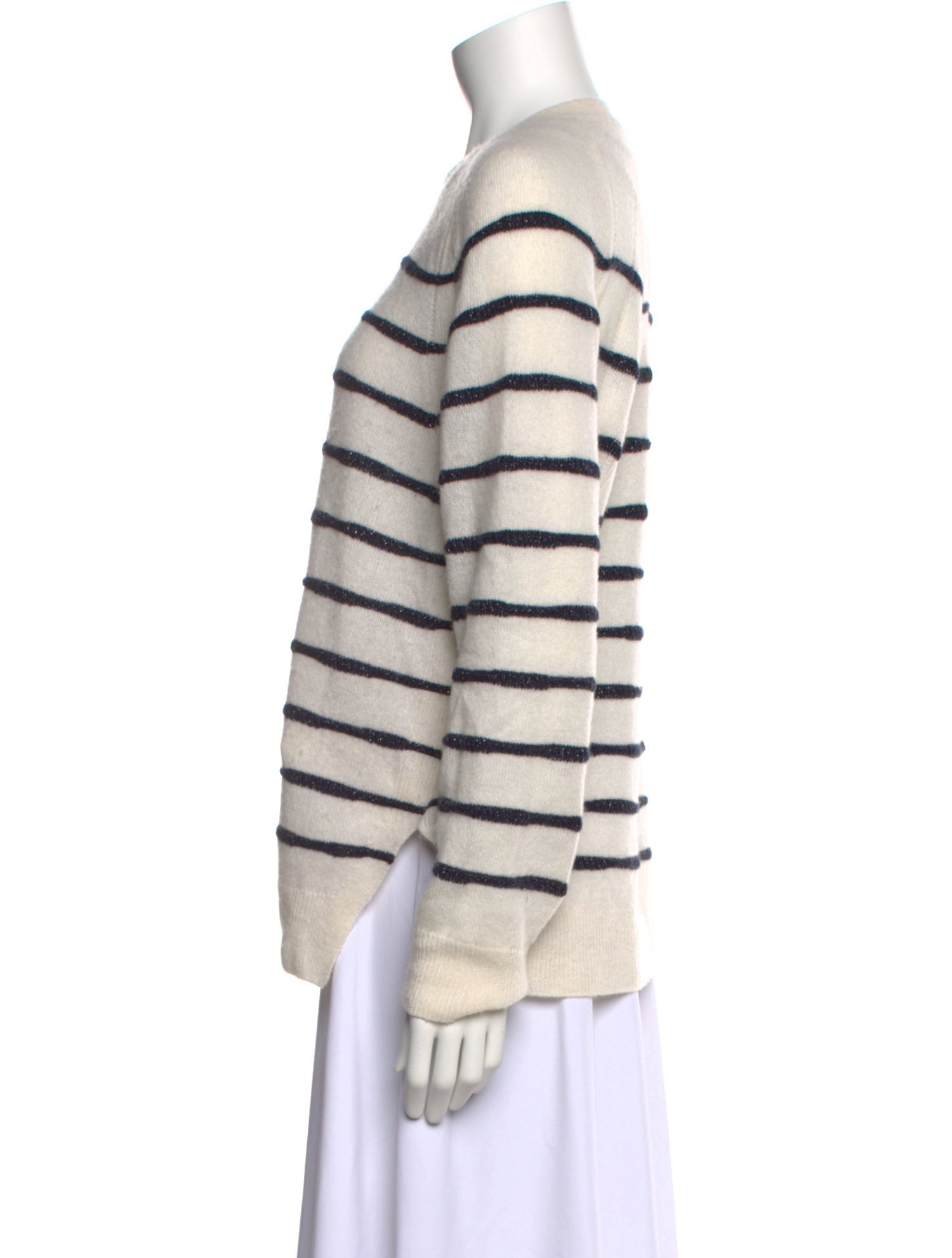 Lafayette 148 Cashmere Striped Sweater