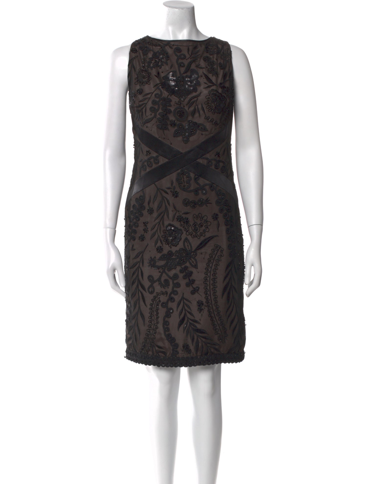 Lafayette 148 Lace Pattern Knee-Length Dress