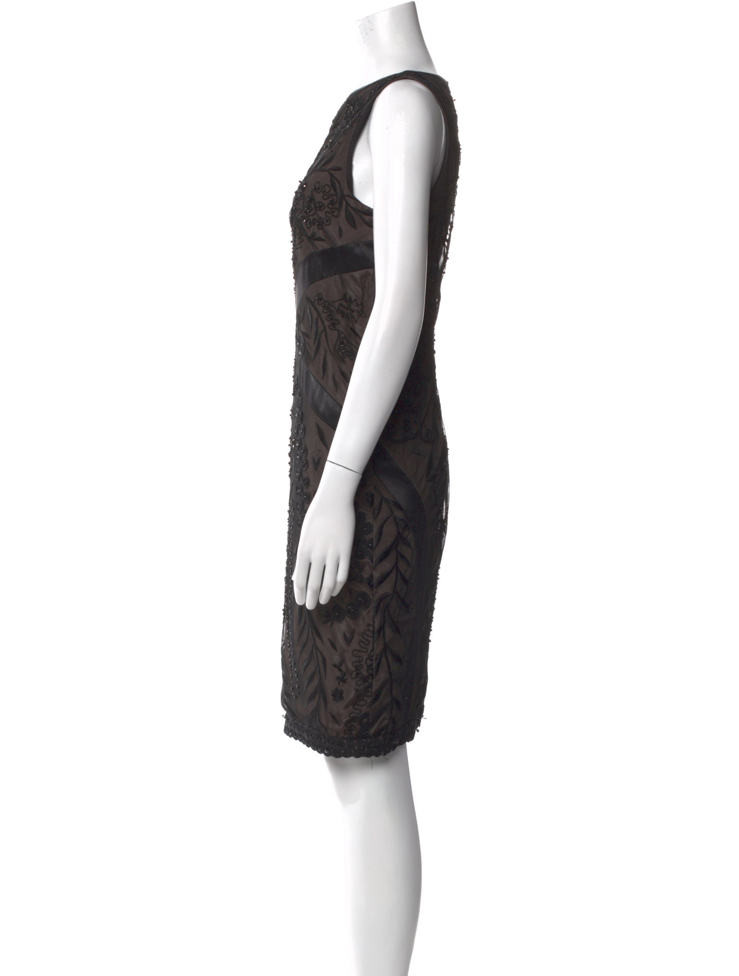 Lafayette 148 Lace Pattern Knee-Length Dress