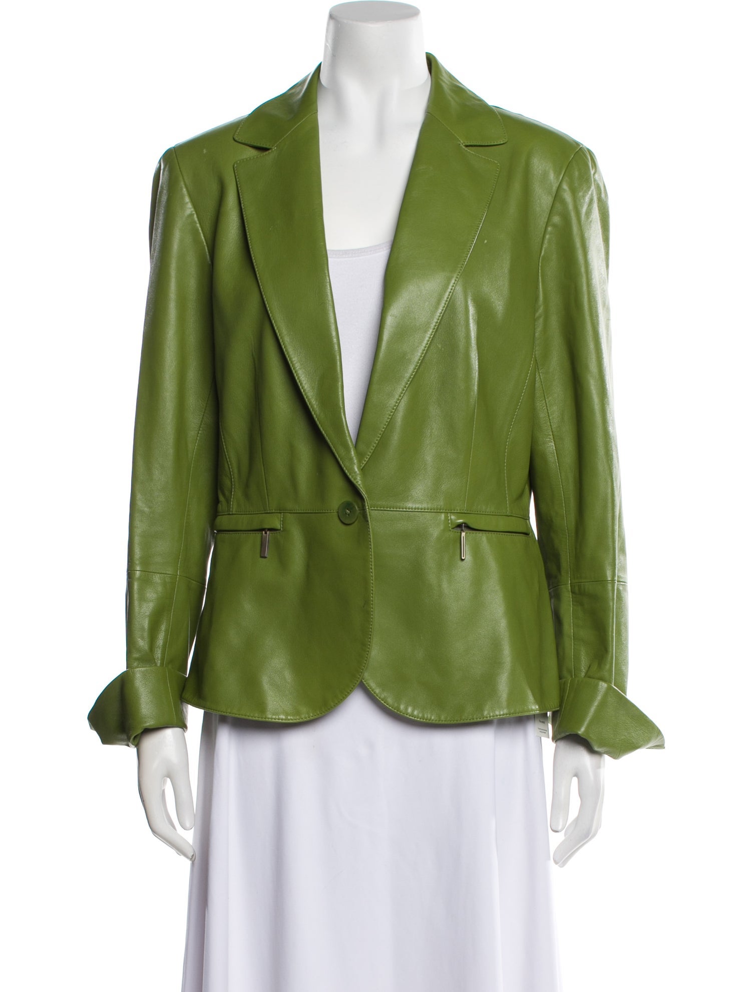 Lafayette 148 Leather Blazer