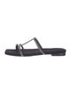 Lafayette 148 Suede Printed T-Strap Sandals