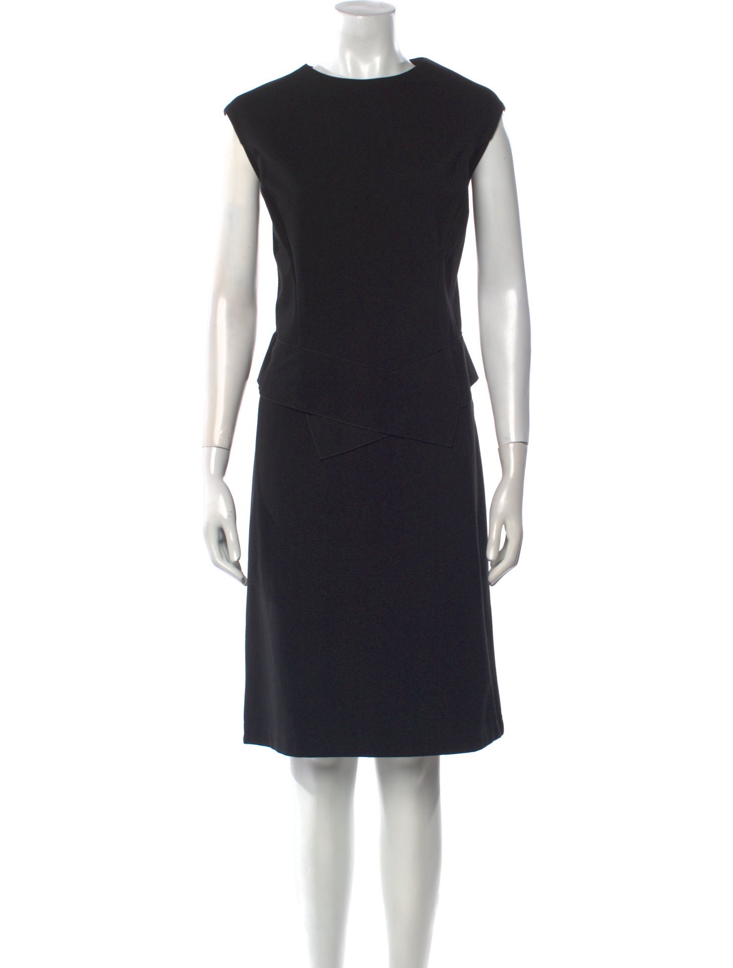 Lafayette 148 Crew Neck Midi Length Dress