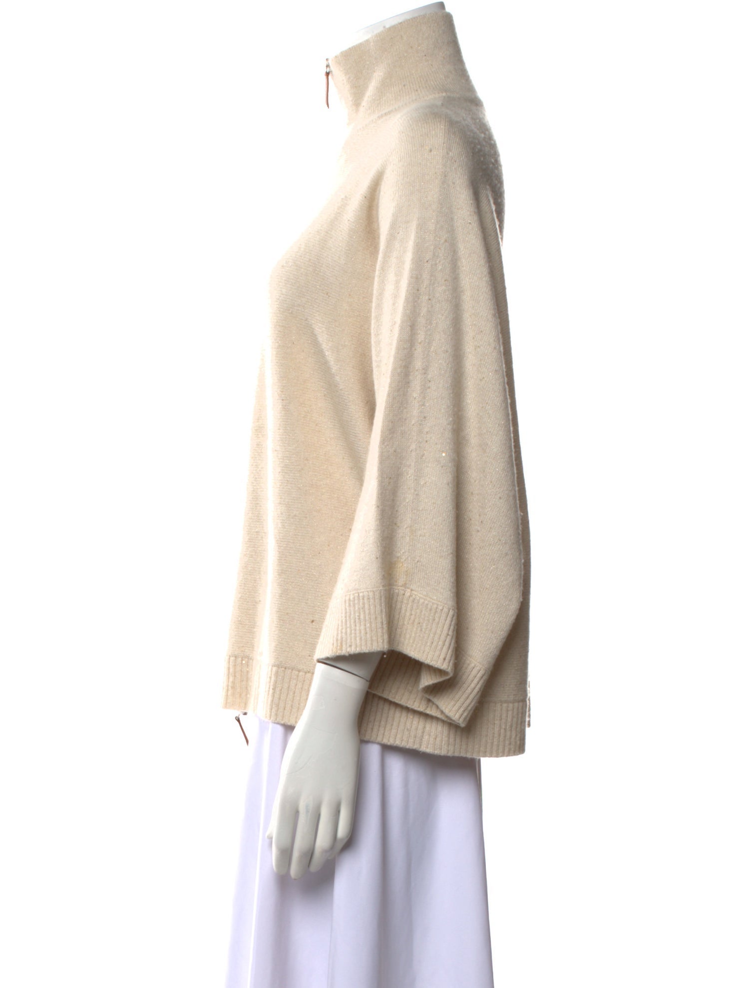 Lafayette 148 Cashmere Mock Neck Sweater