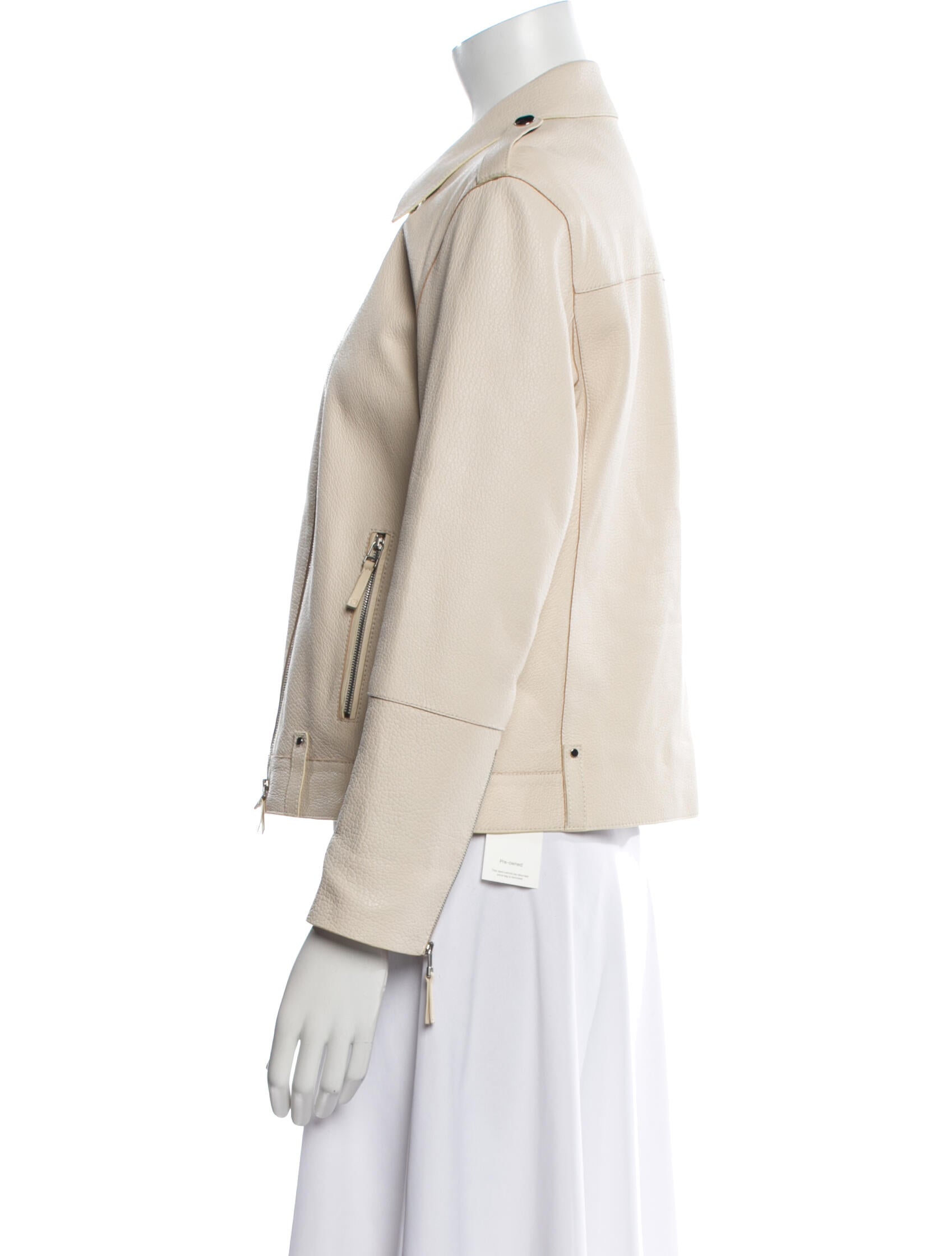 Lafayette 148 Lambskin Biker Jacket