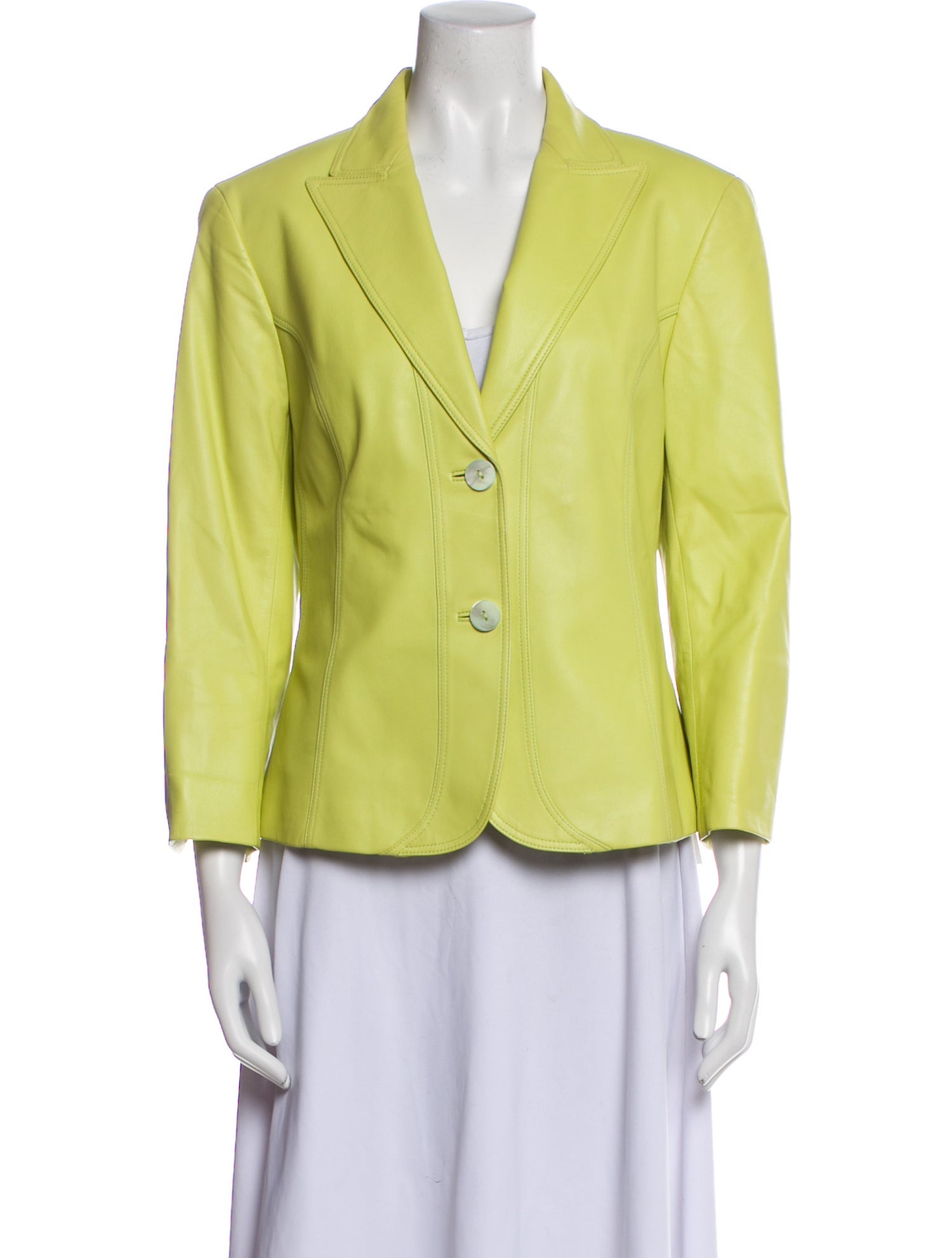 Lafayette 148 Leather Blazer