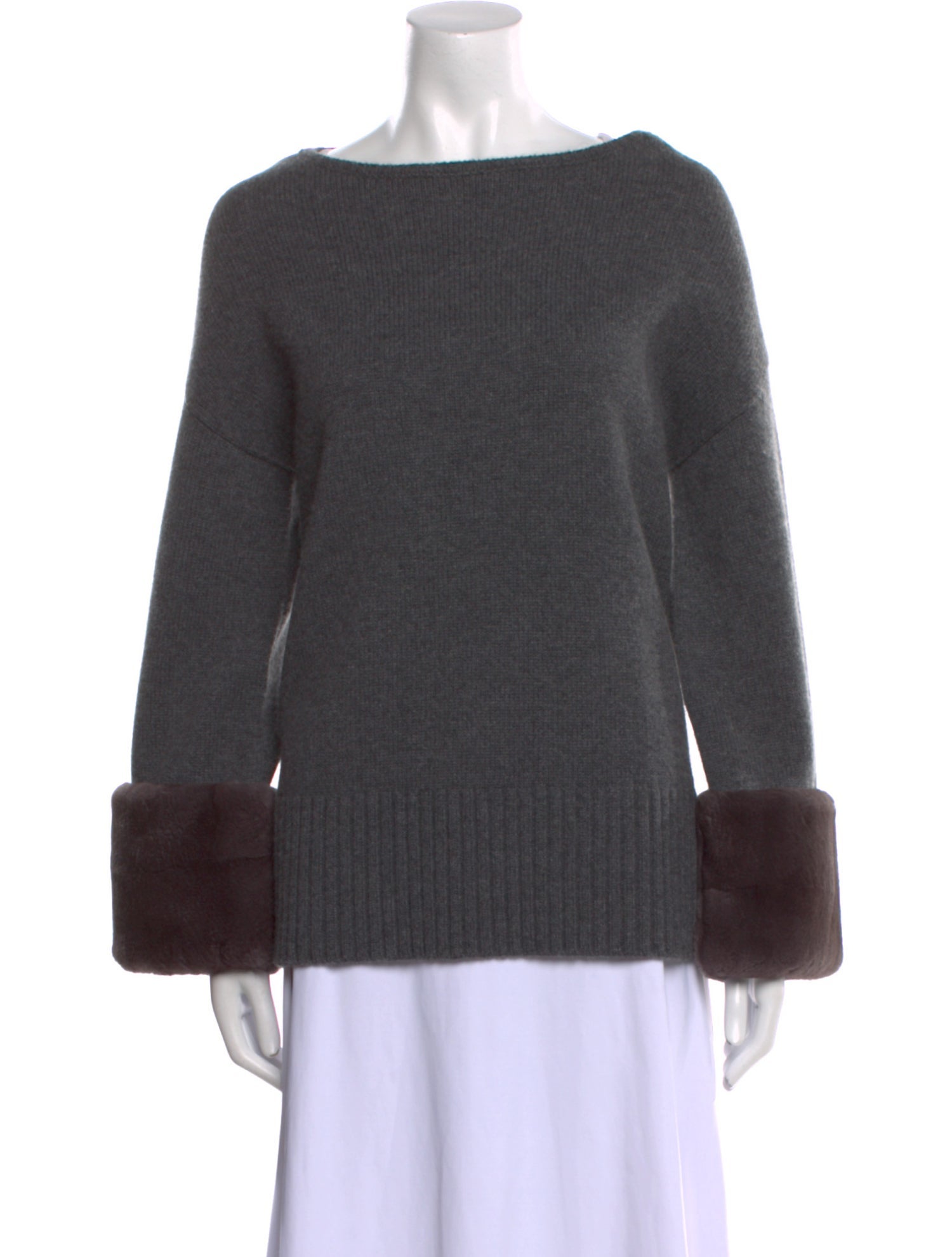 Lafayette 148 Cashmere Scoop Neck Sweater
