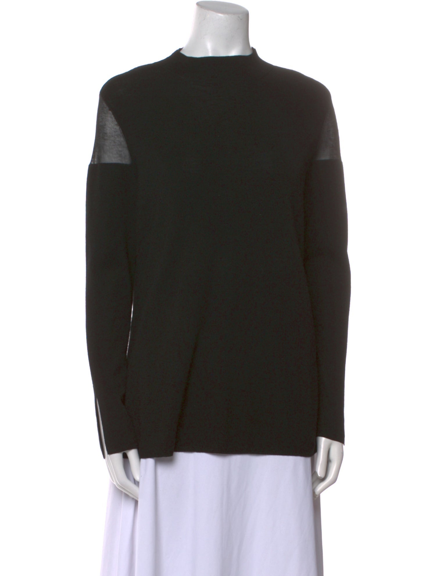 Lafayette 148 Wool Mock Neck Sweater