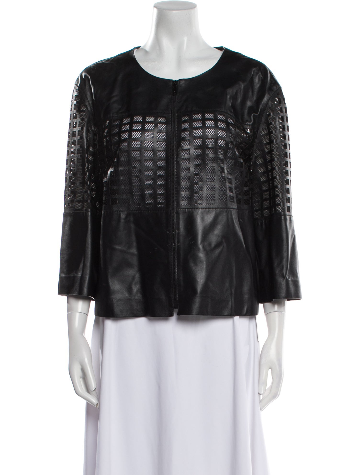 Lafayette 148 Leather Evening Jacket