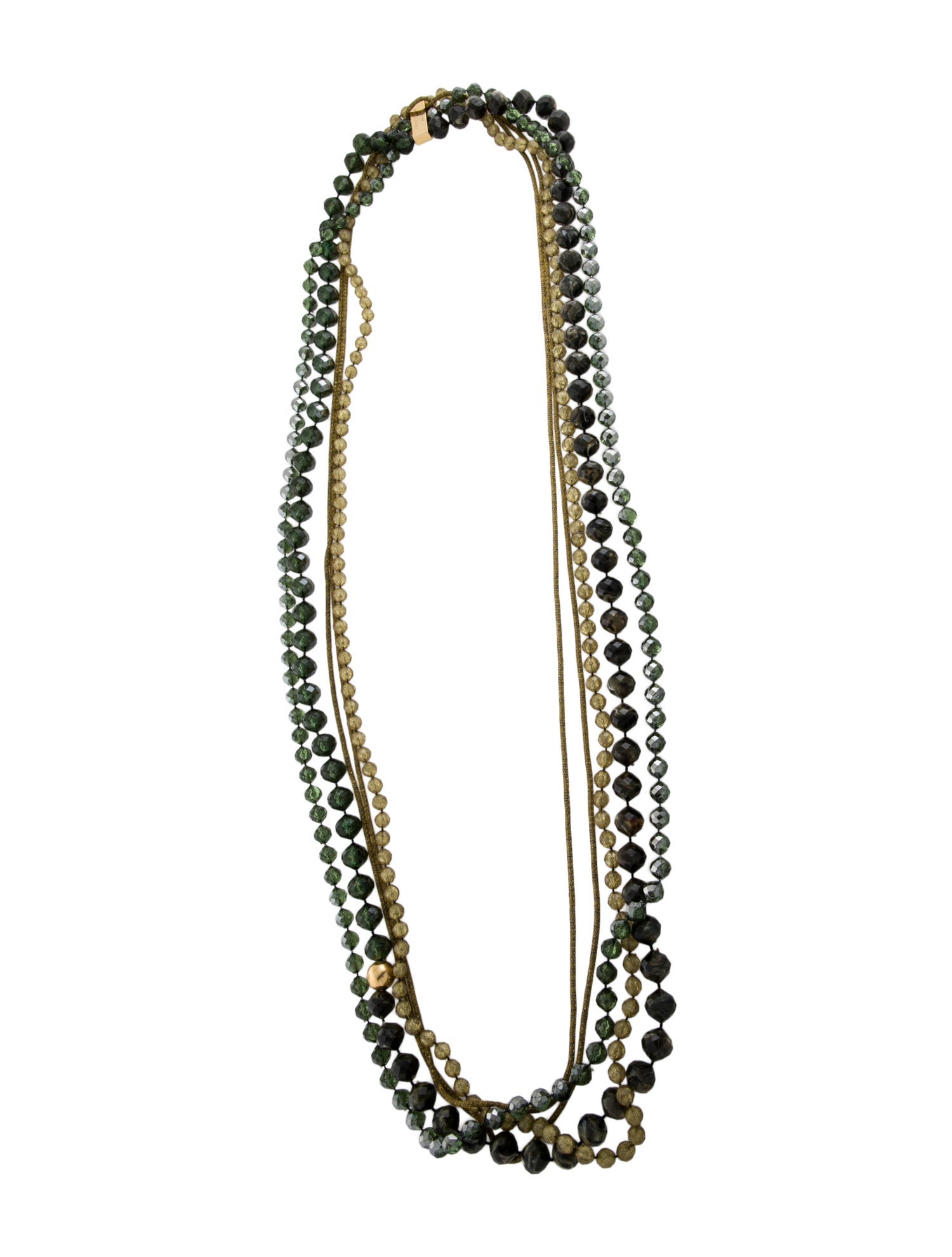 Lafayette 148 Bead & Fabric Multistrand Necklace