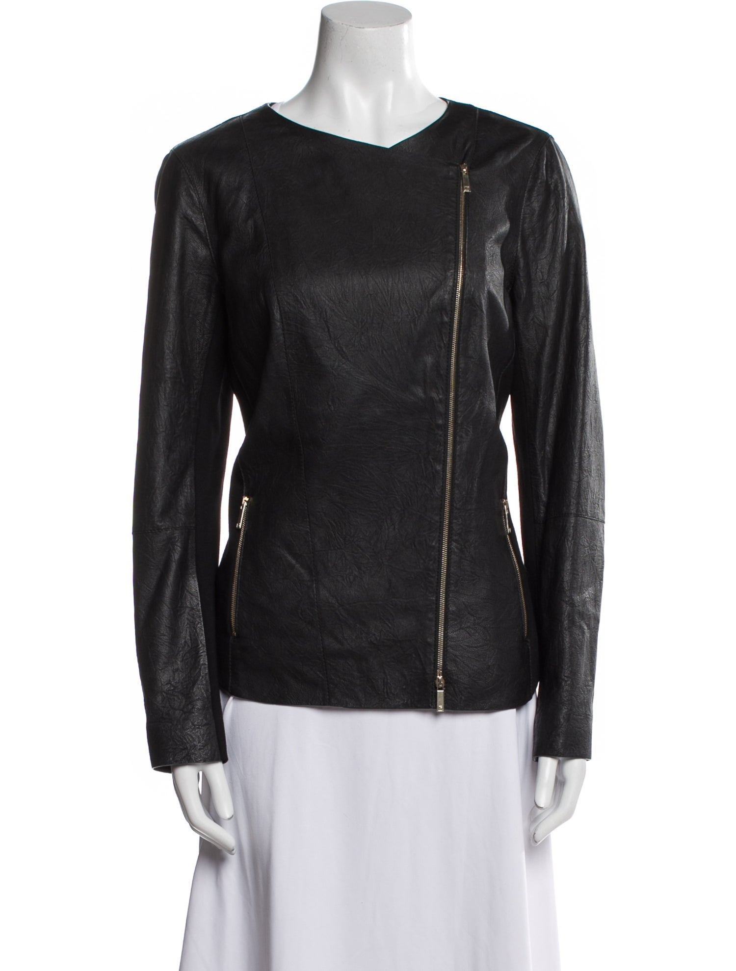 Lafayette 148 Leather Biker Jacket