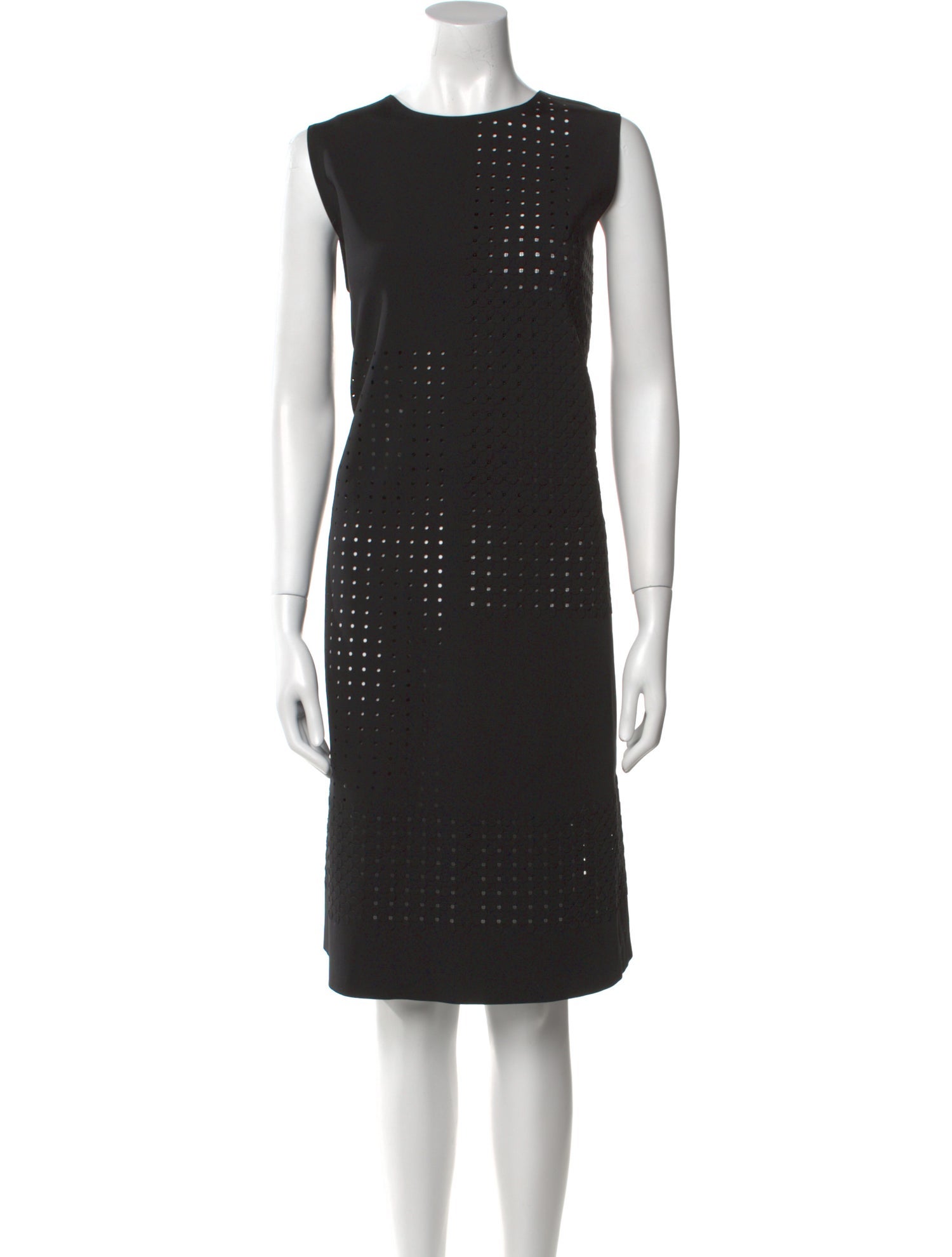 Lafayette 148 Crew Neck Midi Length Dress