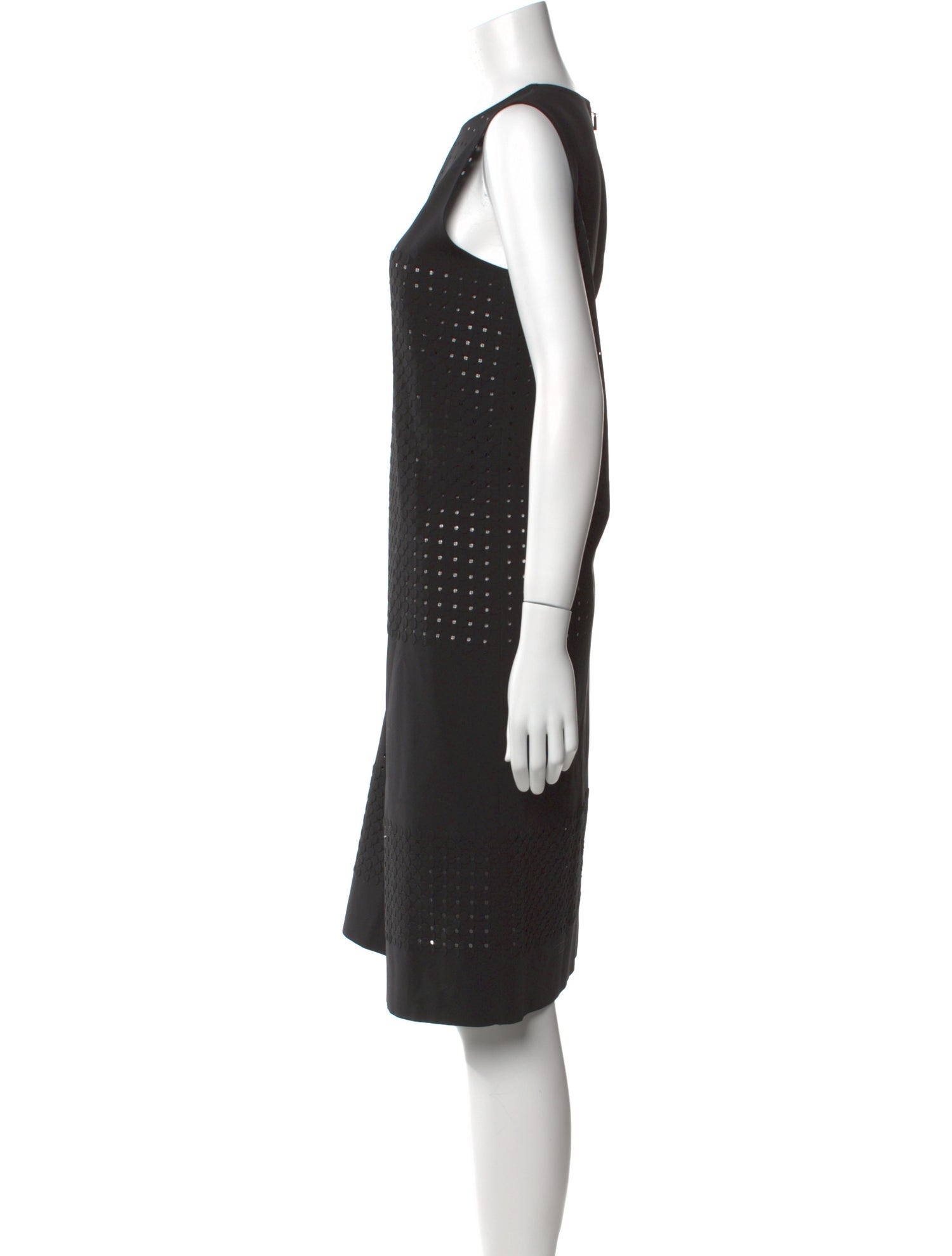 Lafayette 148 Crew Neck Midi Length Dress