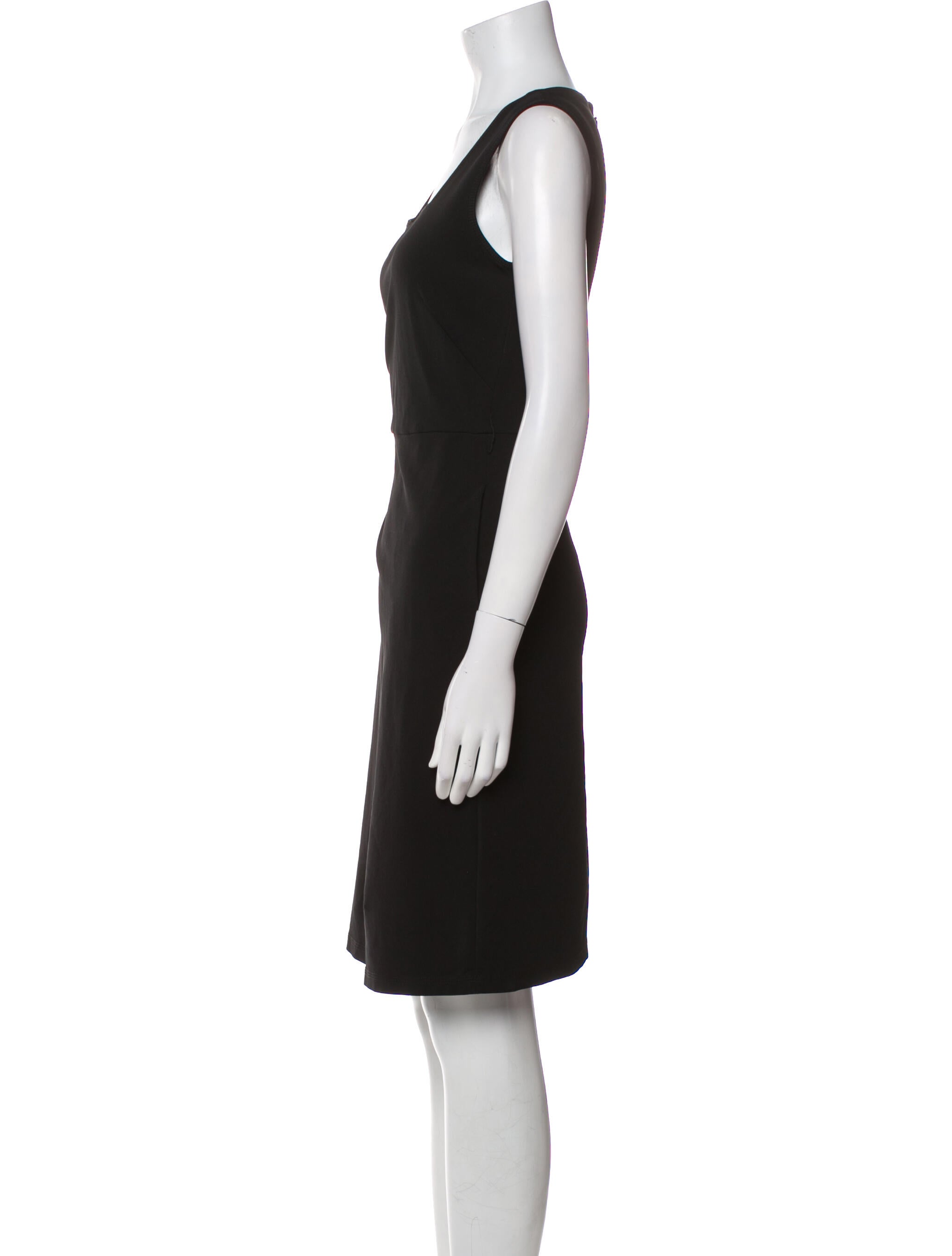 Lafayette 148 Square Neckline Knee-Length Dress