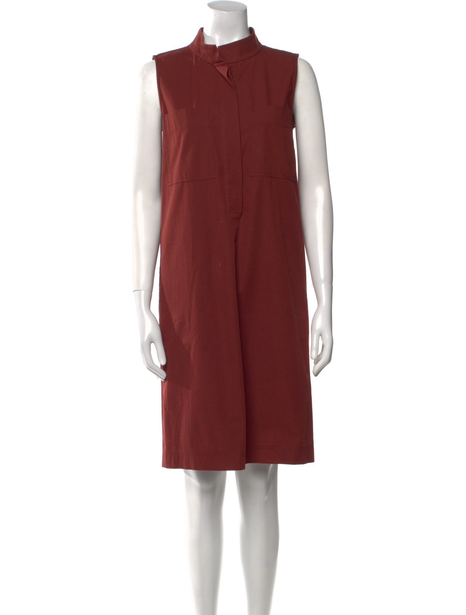 Lafayette 148 Mock Neck Knee-Length Dress