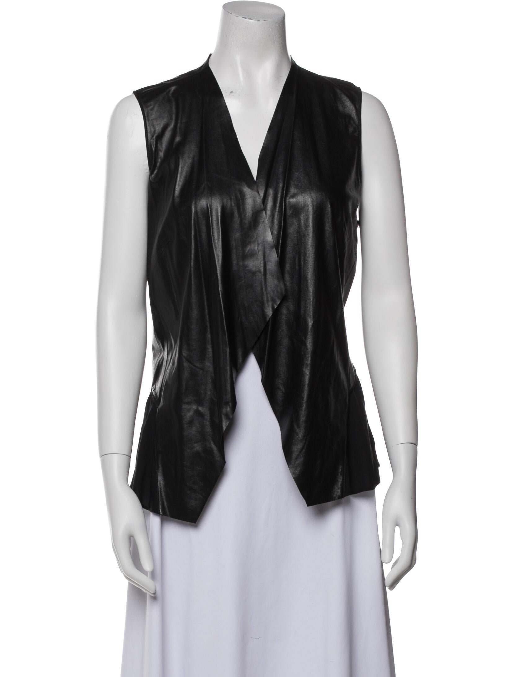 Lafayette 148 Leather Vest