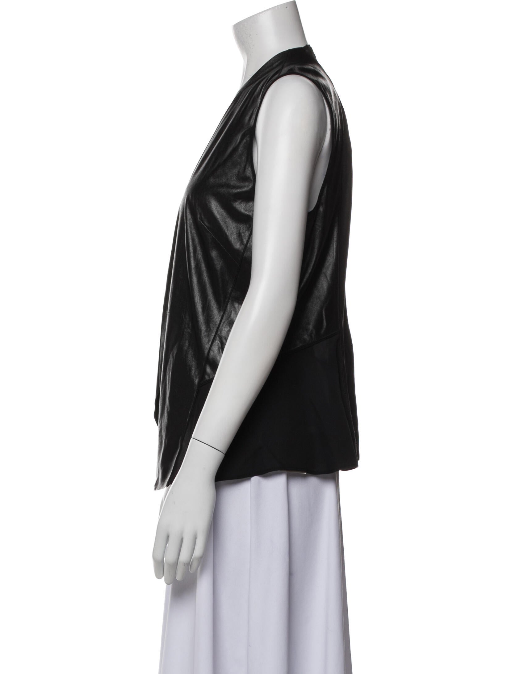 Lafayette 148 Leather Vest