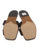 Lafayette 148 Suede Whipstitch Trim Slides