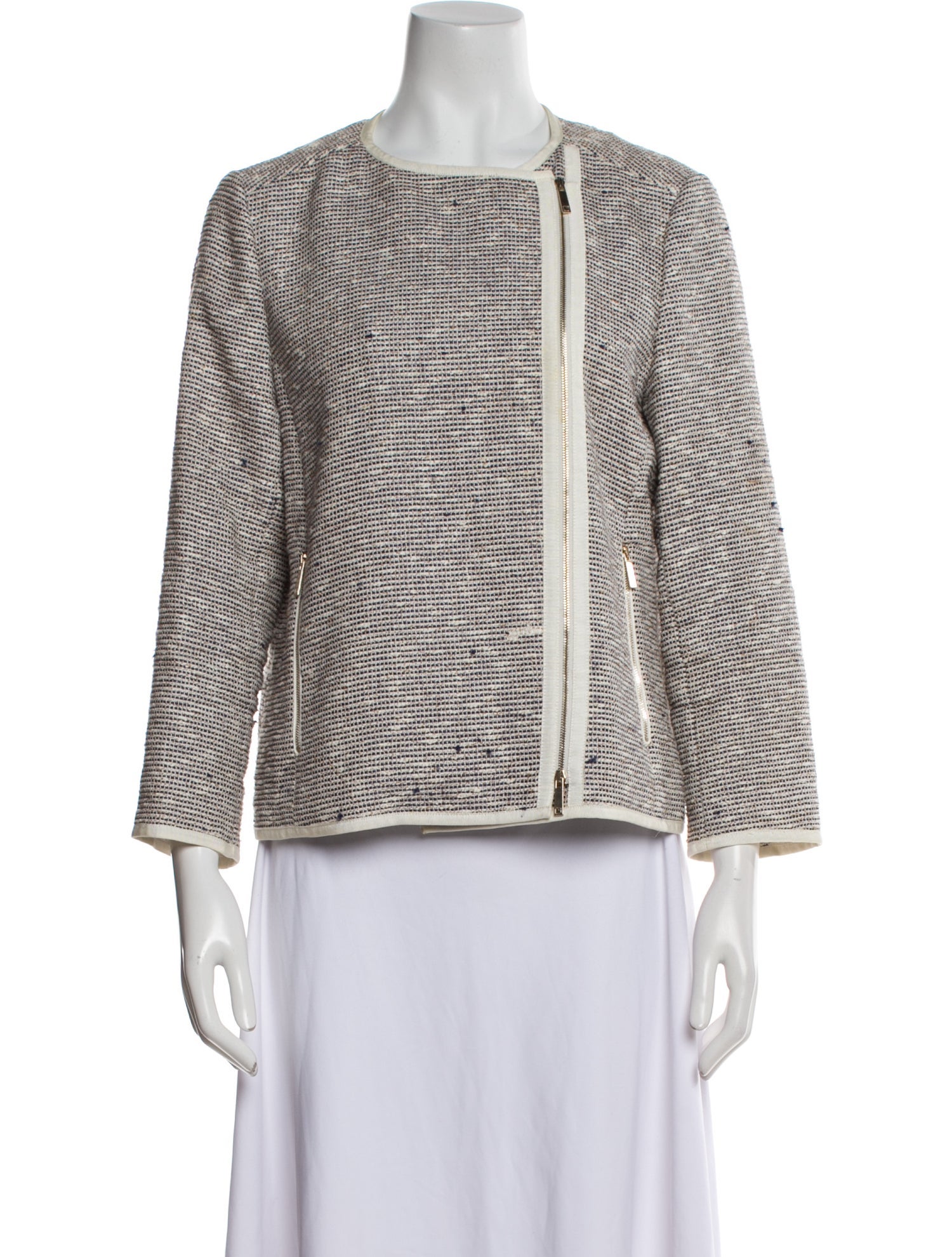 Lafayette 148 Tweed Pattern Evening Jacket