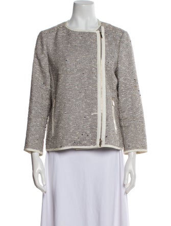 Lafayette 148 Tweed Pattern Evening Jacket