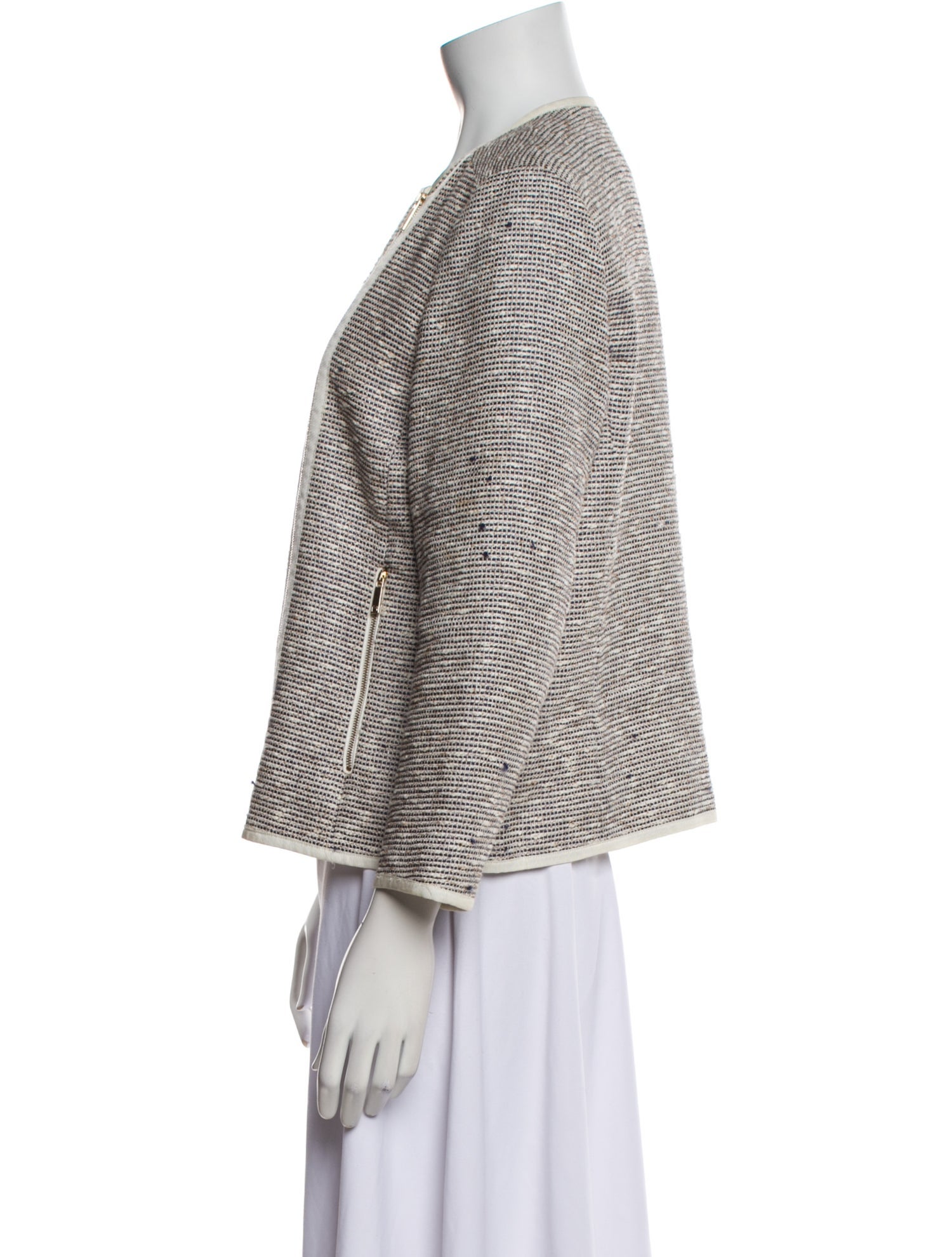 Lafayette 148 Tweed Pattern Evening Jacket