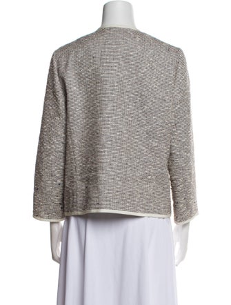 Lafayette 148 Tweed Pattern Evening Jacket