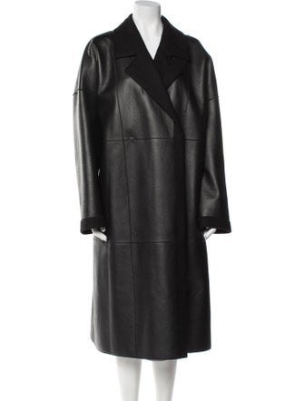 Lafayette 148 Leather Trench Coat