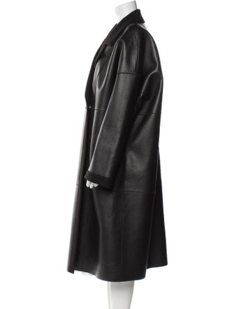 Lafayette 148 Leather Trench Coat