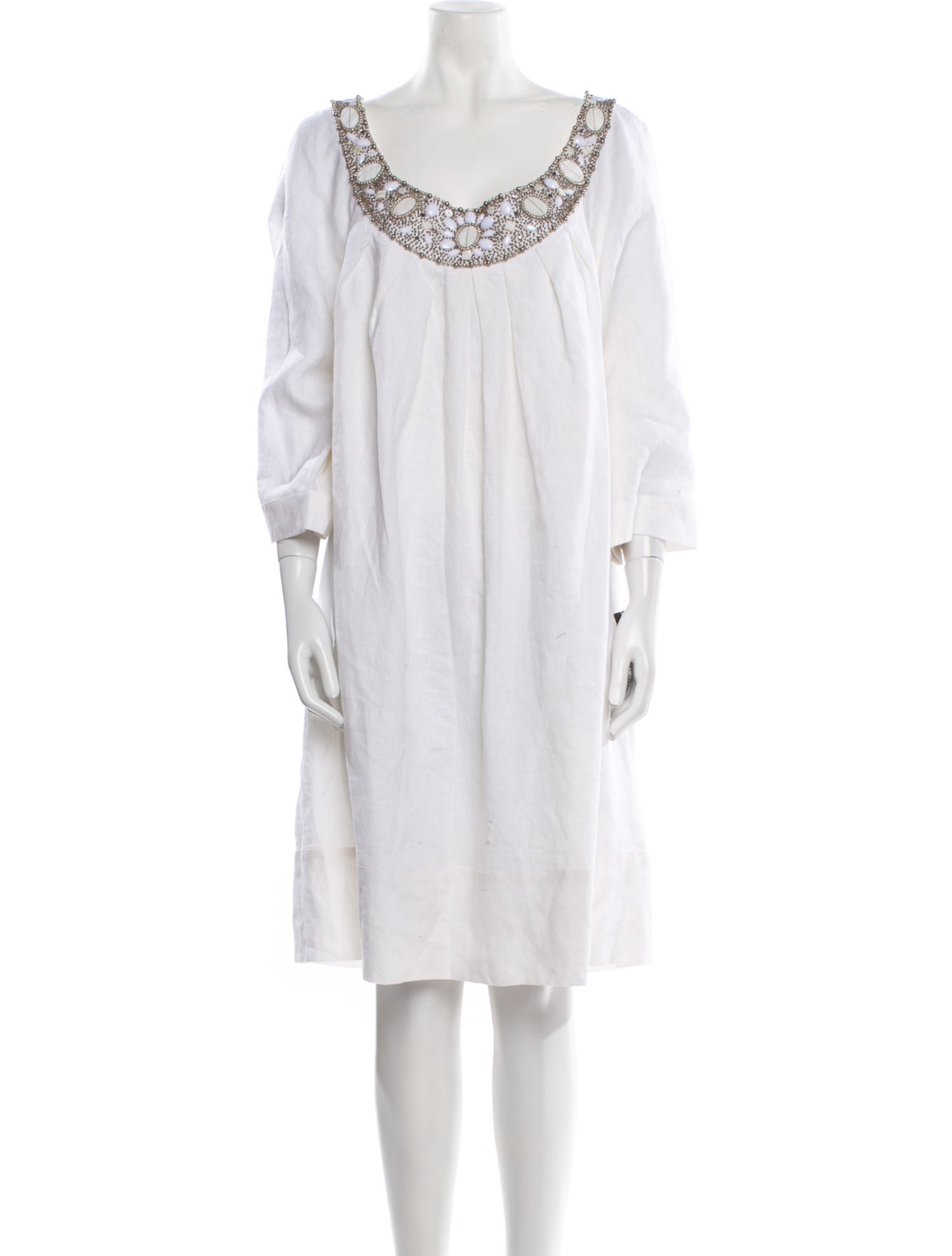 Lafayette 148 Linen Knee-Length Dress