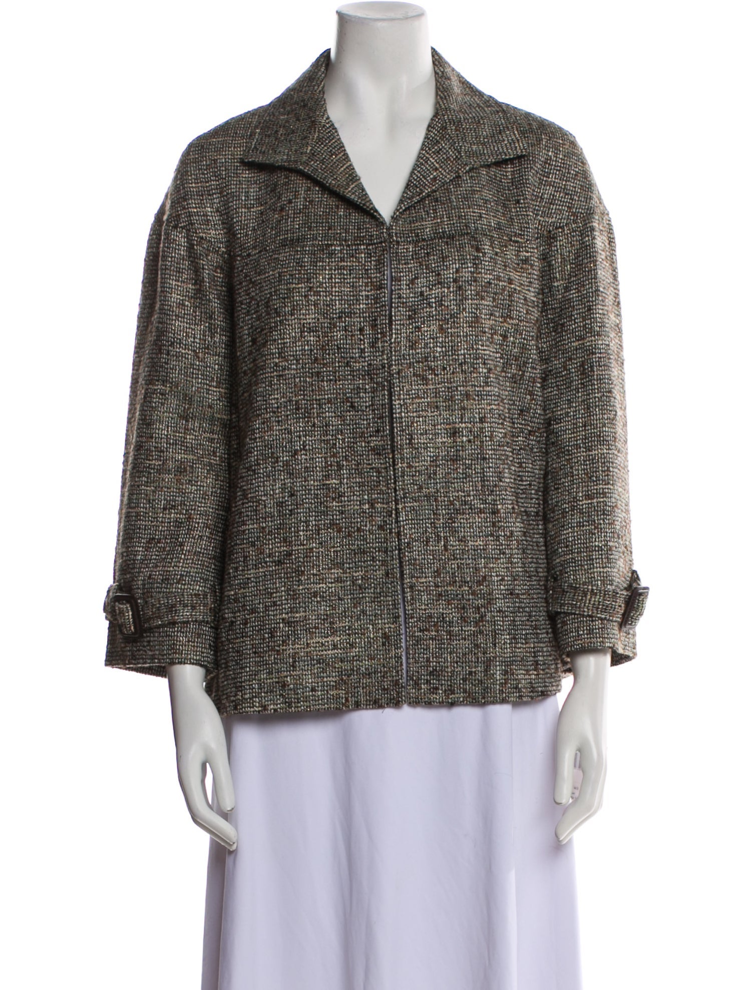Lafayette 148 Wool Tweed Pattern Blazer