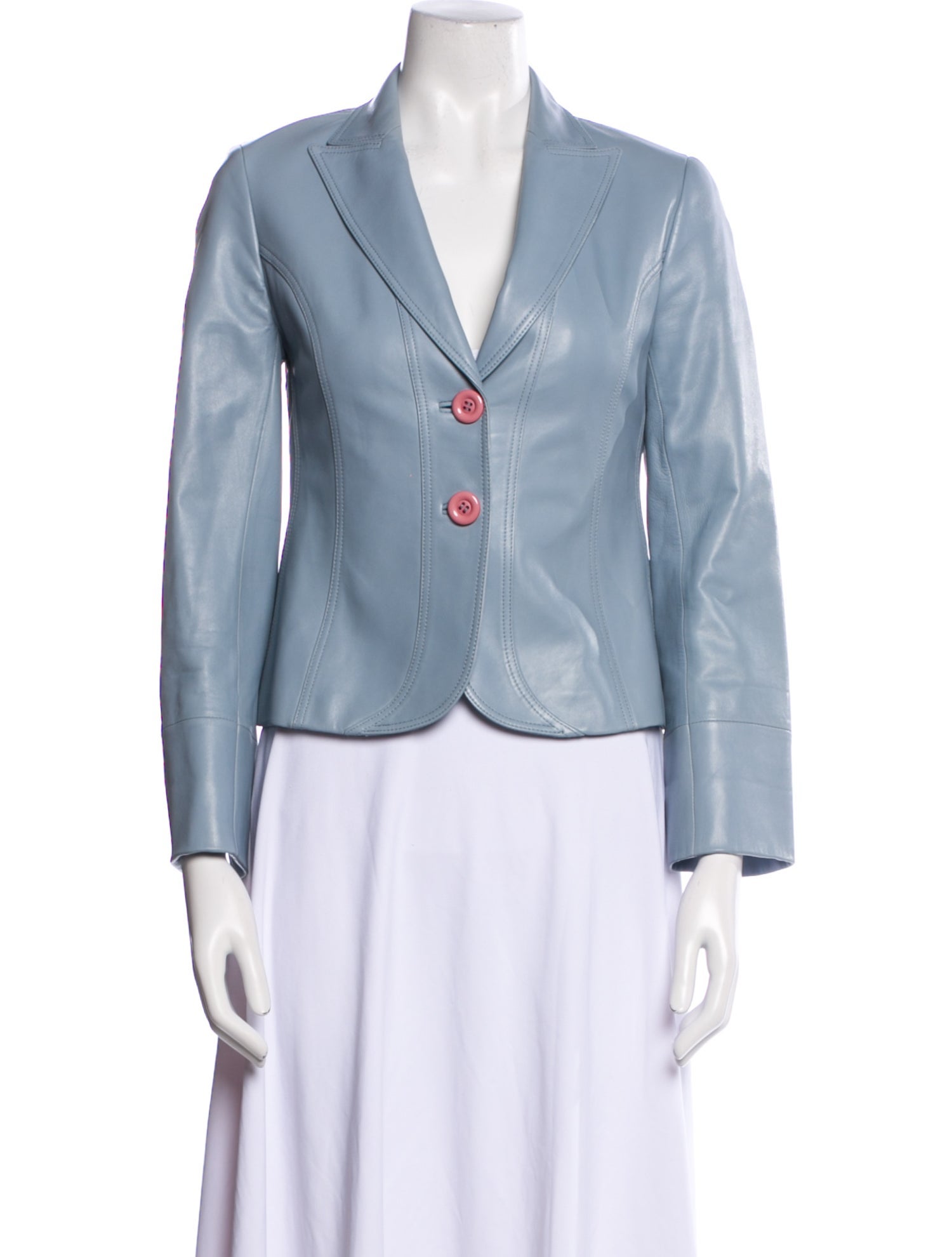 Lafayette 148 Leather Blazer