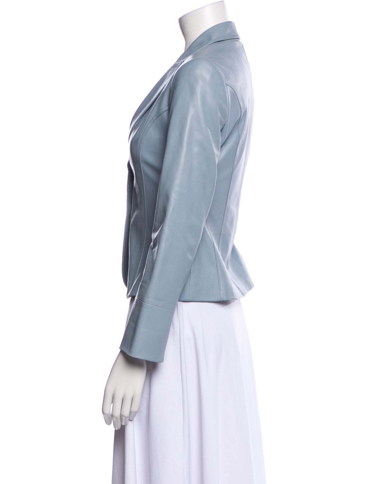 Lafayette 148 Leather Blazer