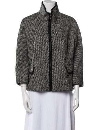 Lafayette 148 Virgin Wool Printed Jacket