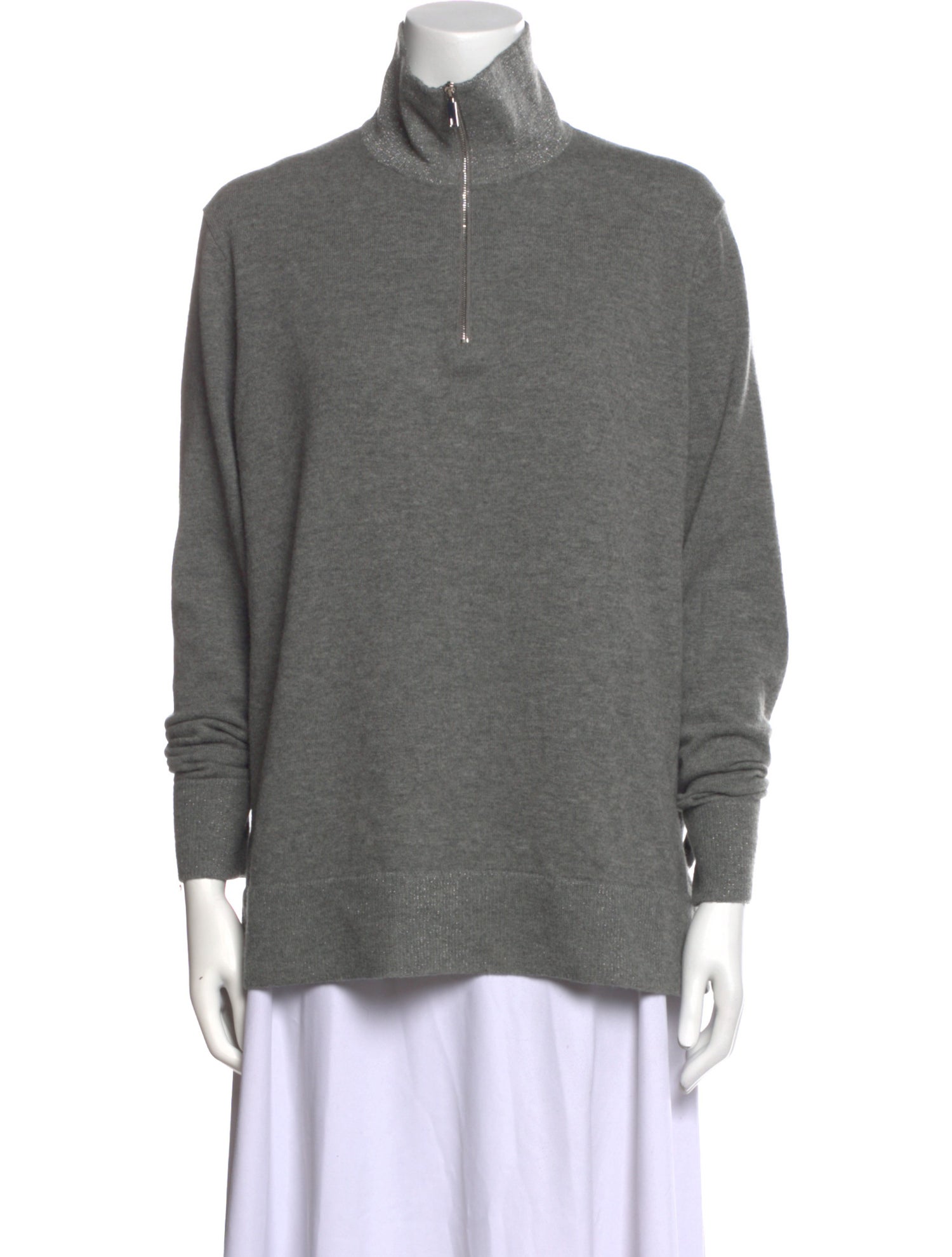 Lafayette 148 Wool Mock Neck Sweater