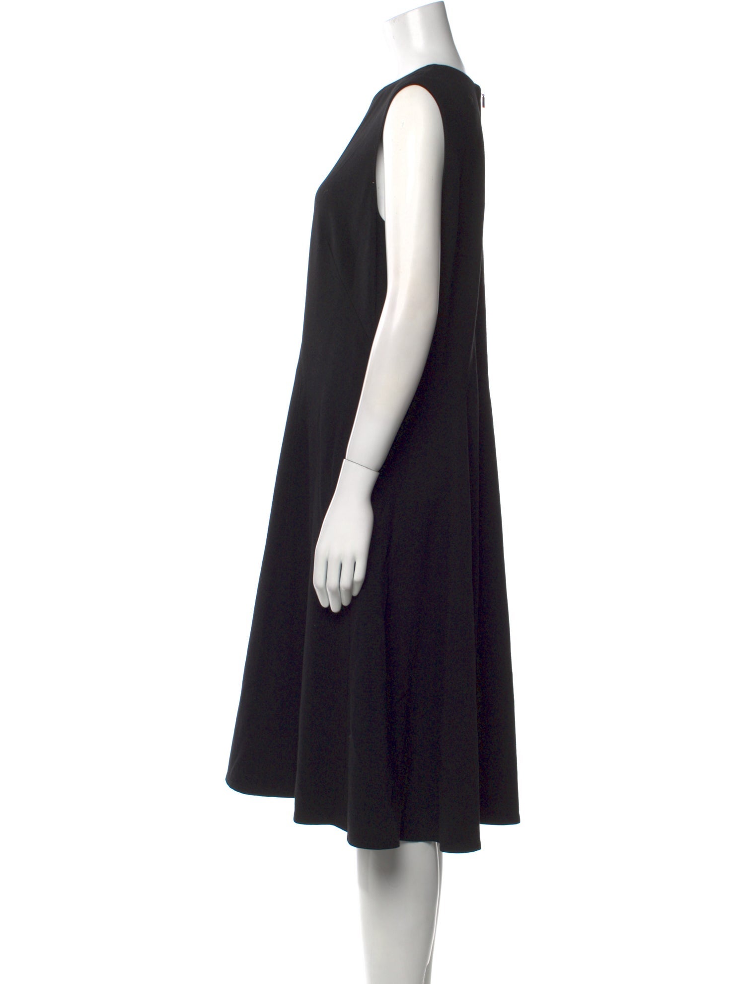 Lafayette 148 Crew Neck Midi Length Dress