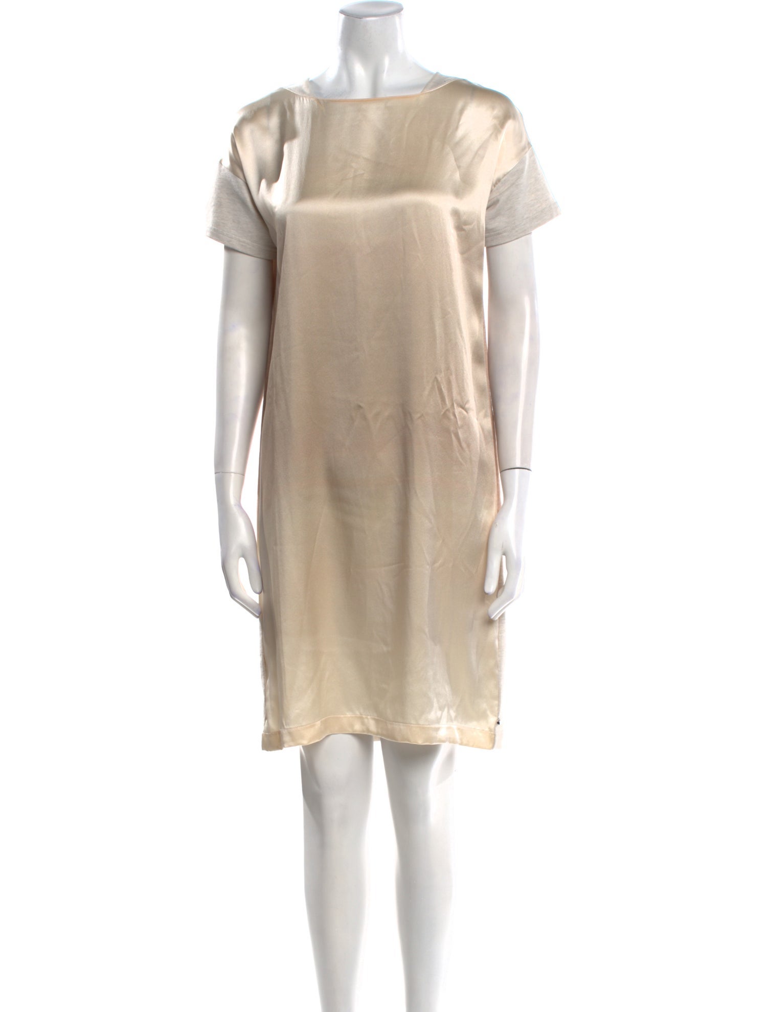 Lafayette 148 Bateau Neckline Mini Dress