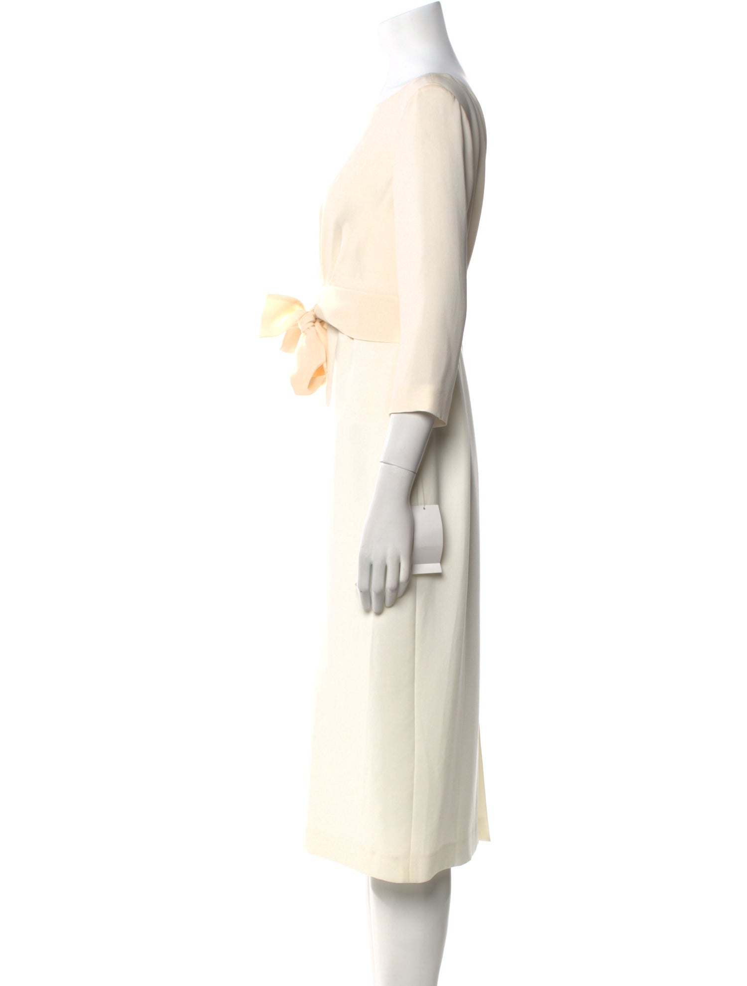 Lafayette 148 Bateau Neckline Midi Length Dress