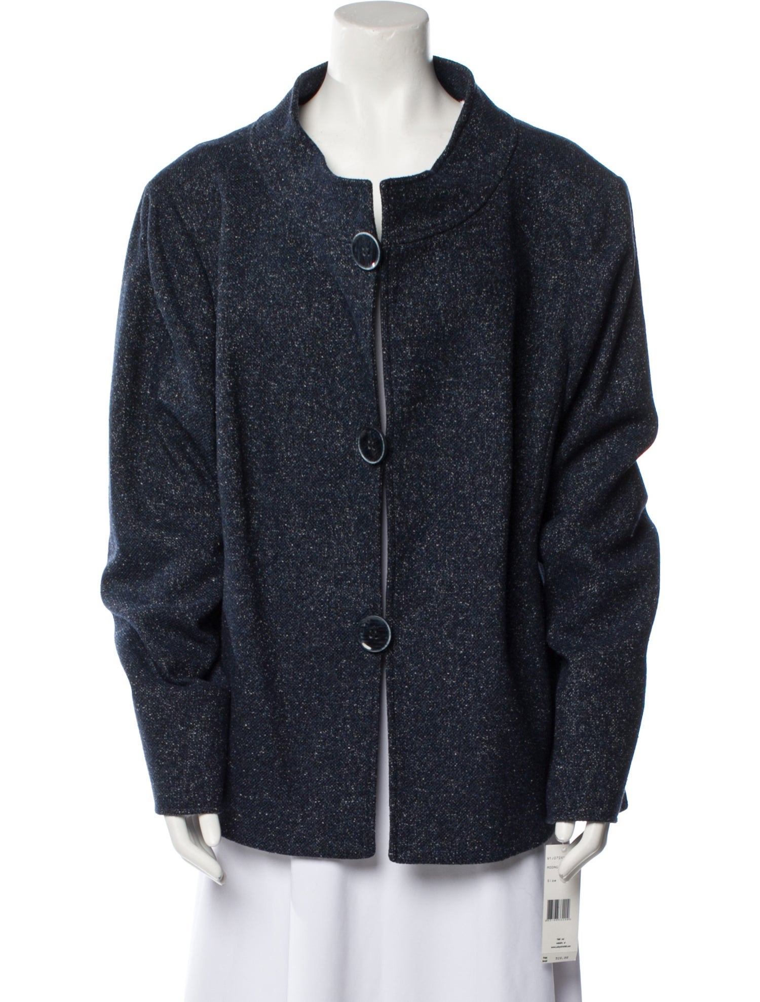 Lafayette 148 Tweed Pattern Denim Jacket w/ Tags