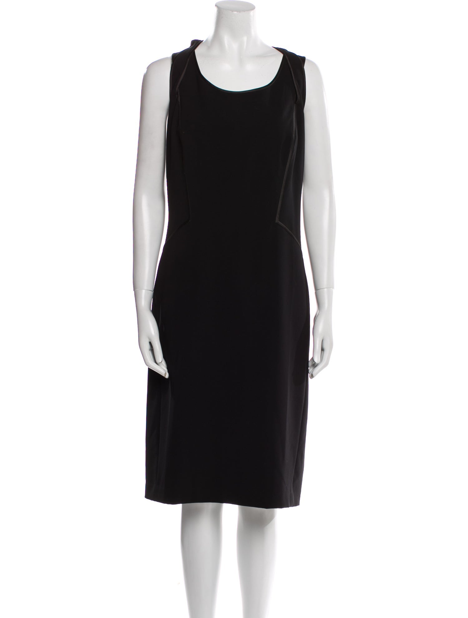 Lafayette 148 Scoop Neck Midi Length Dress