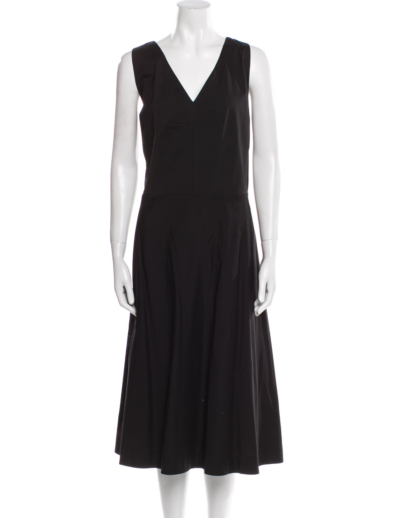 Lafayette 148 V-Neck Midi Length Dress