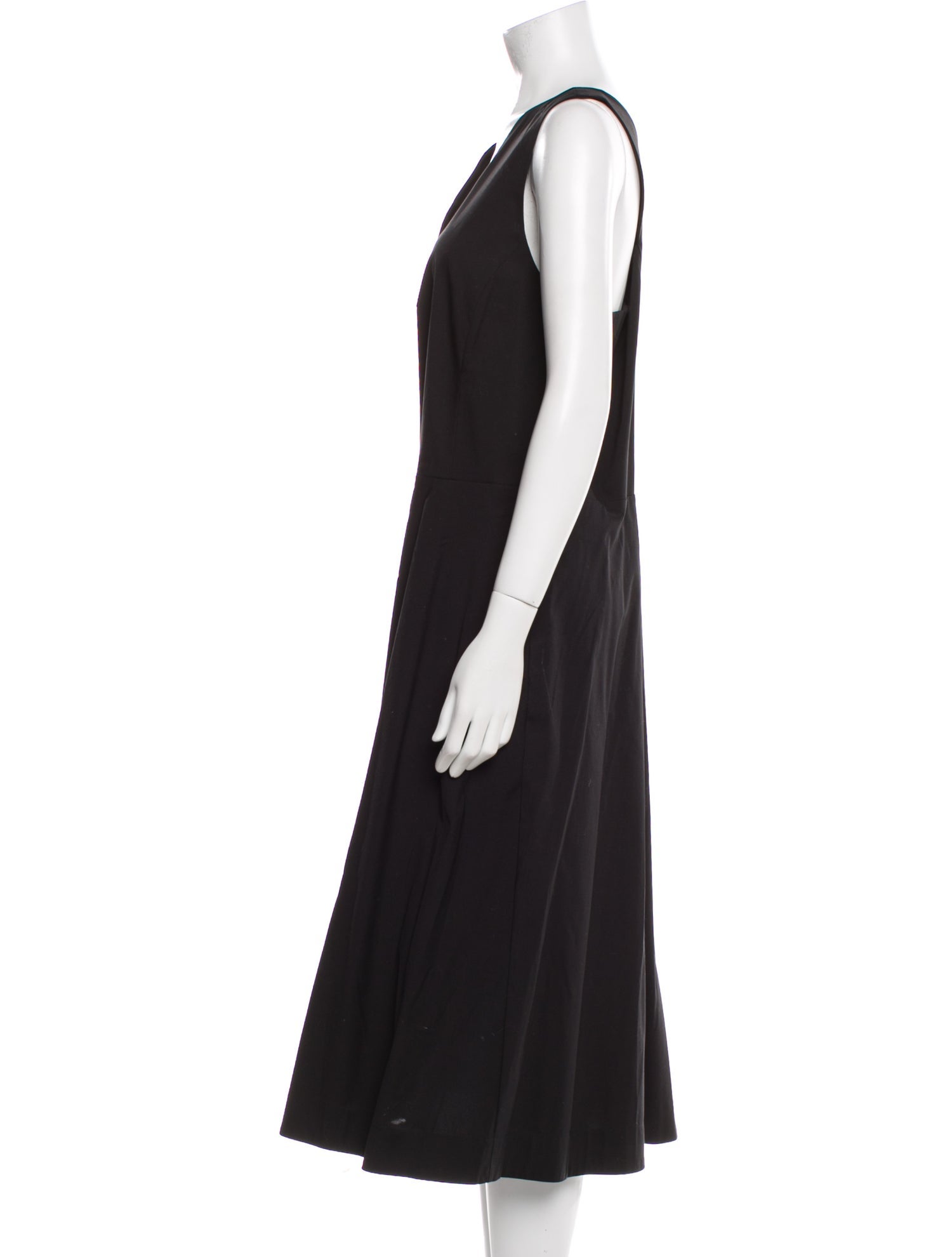 Lafayette 148 V-Neck Midi Length Dress