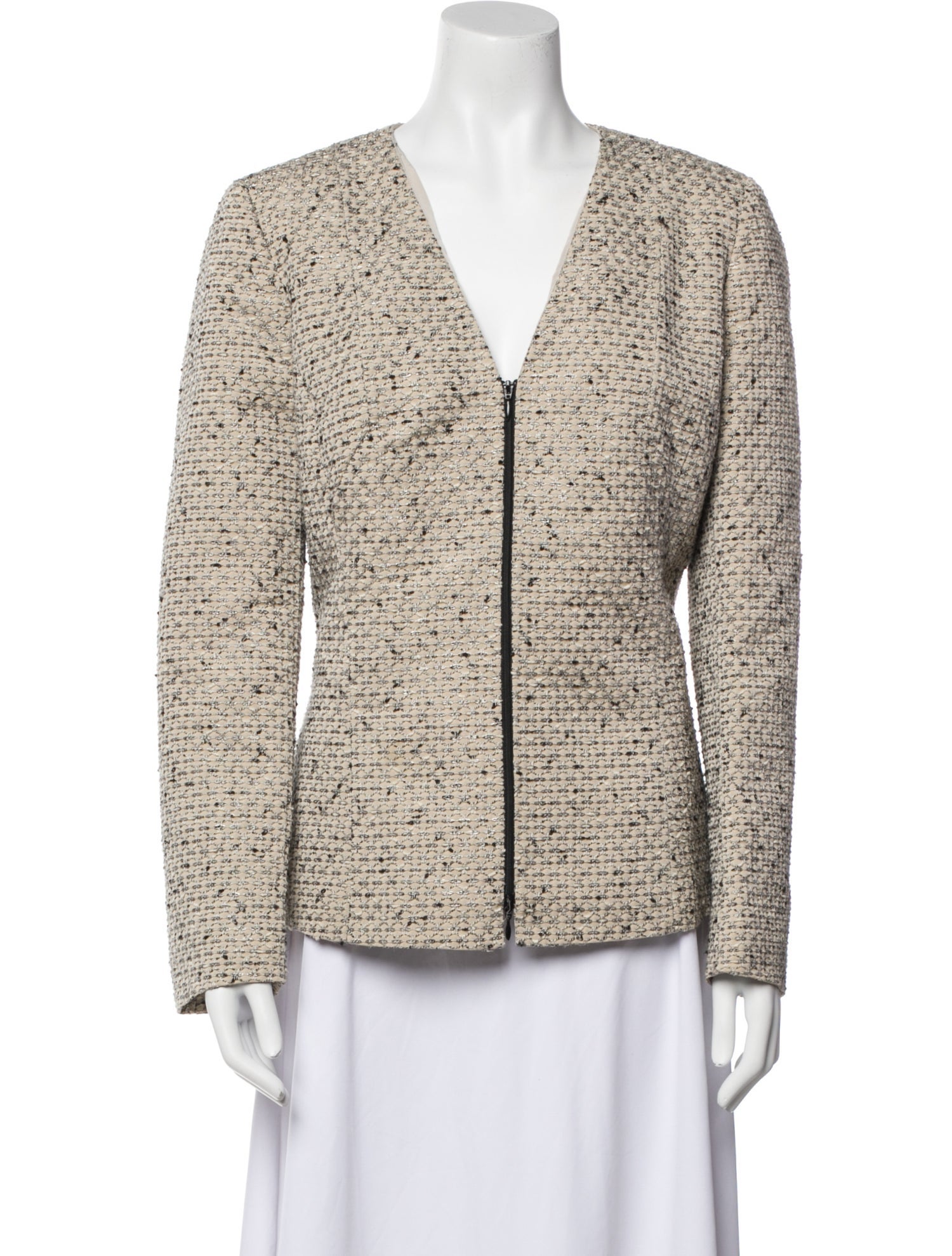 Lafayette 148 Tweed Pattern Evening Jacket