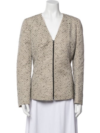 Lafayette 148 Tweed Pattern Evening Jacket