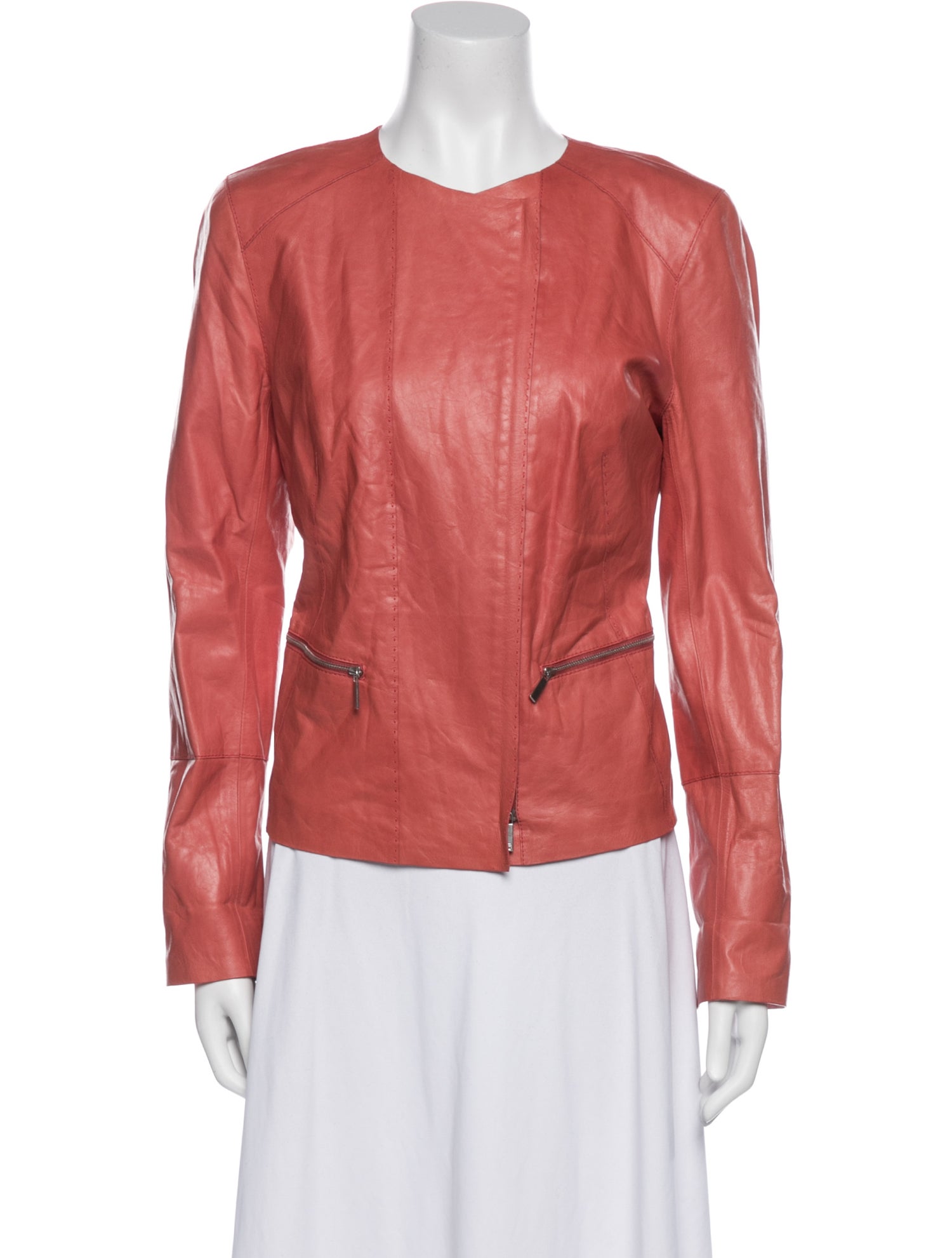 Lafayette 148 Leather Biker Jacket